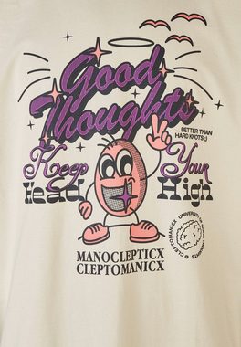 Cleptomanicx T-Shirt Good Vibes mit großflächigem Rückenprint