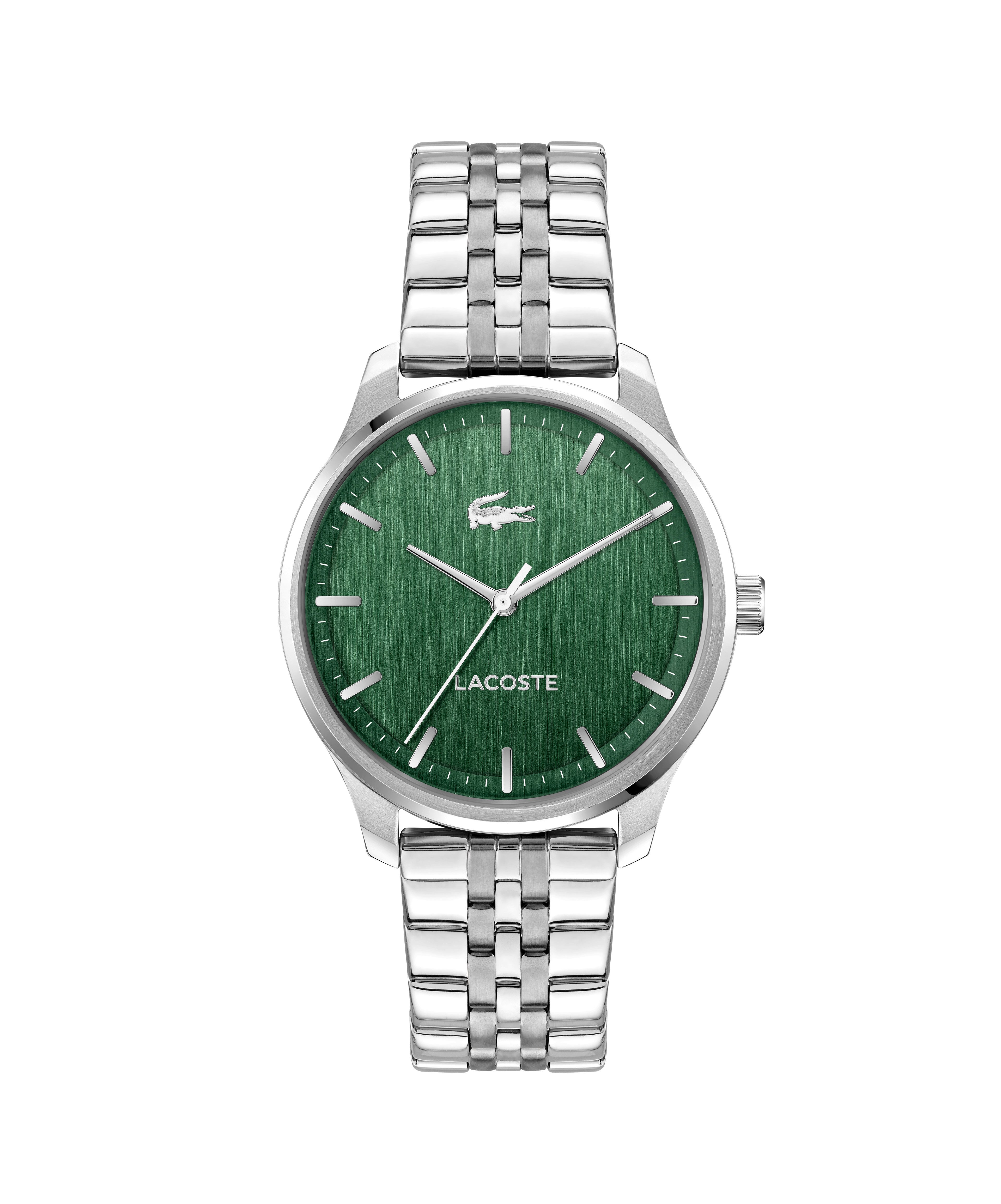Lacoste Quarzuhr Lisbon 2011510, Armbanduhr, Herrenuhr, Edelstahlarmband, analog