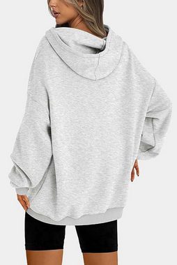 RUZU UG Blouson Hoodie Decke Unisex Super Weich Flanell Lang Decke Sweatshirt (1-St)