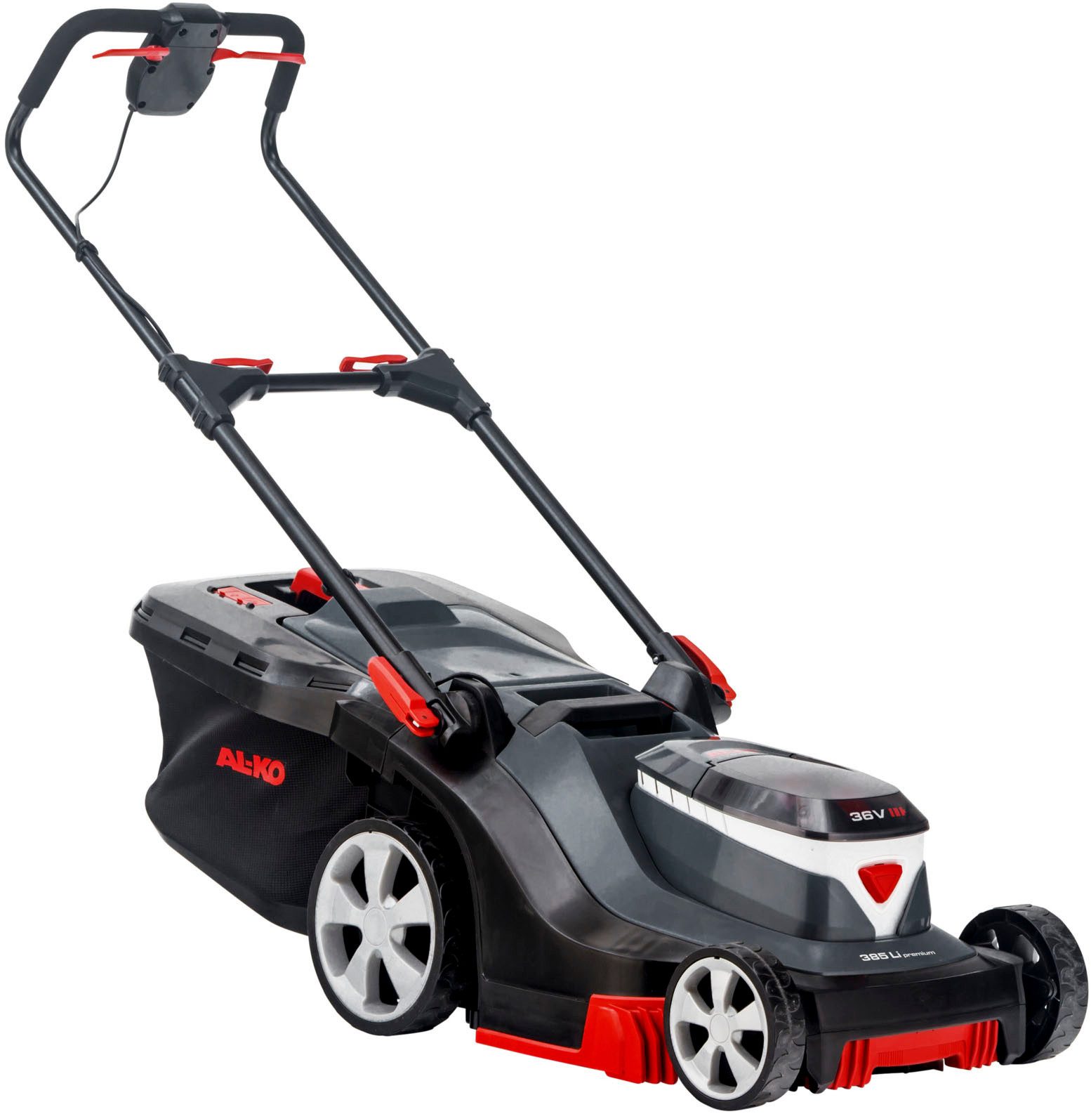 AL-KO Akkurasenmäher 385 Li Premium, 38 cm Schnittbreite, mit effektivem maxRUN-Cockpit, ohne Akku und Ladegerät