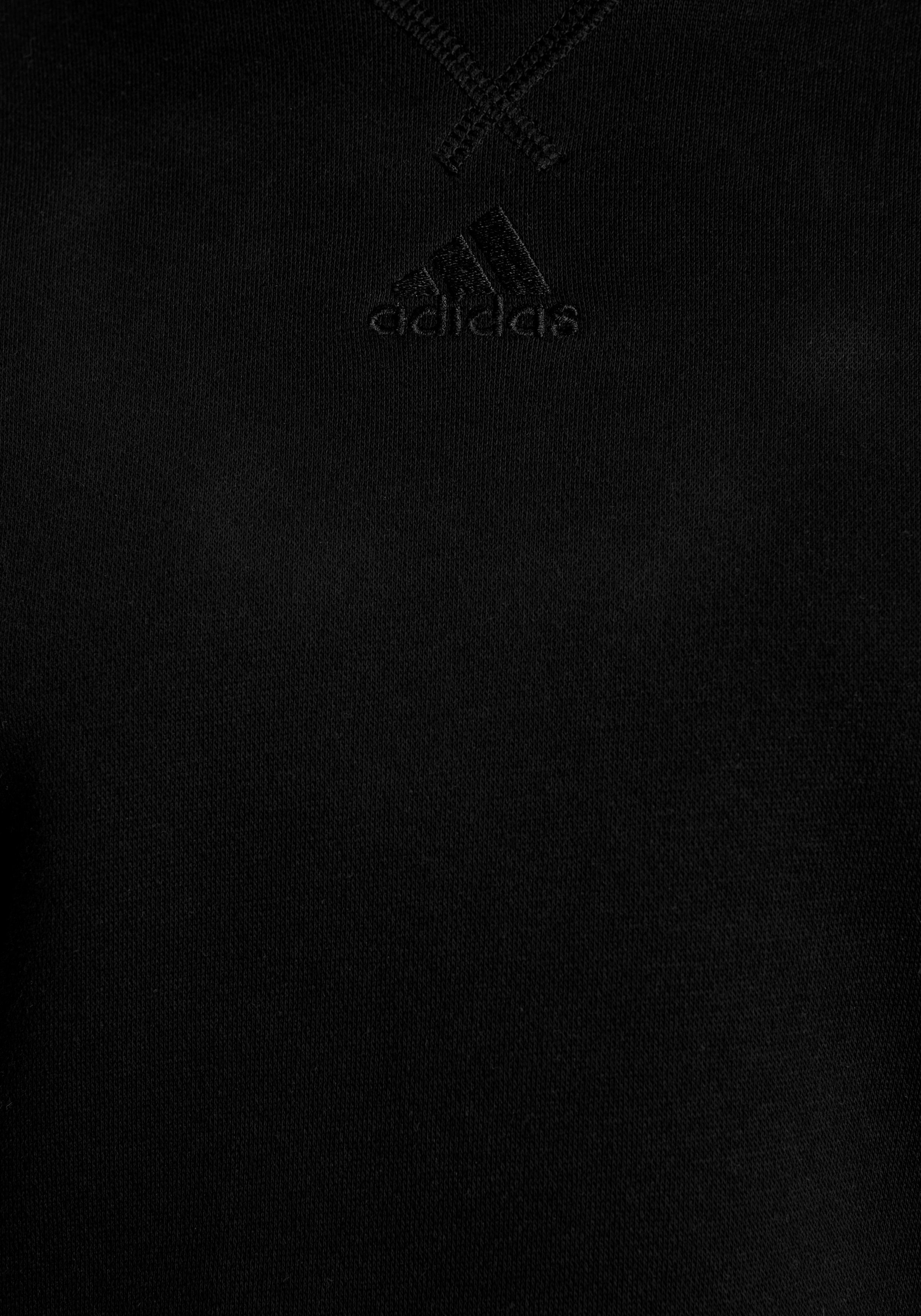 Black HOODED adidas (2-tlg) FLEECE Trainingsanzug Sportswear
