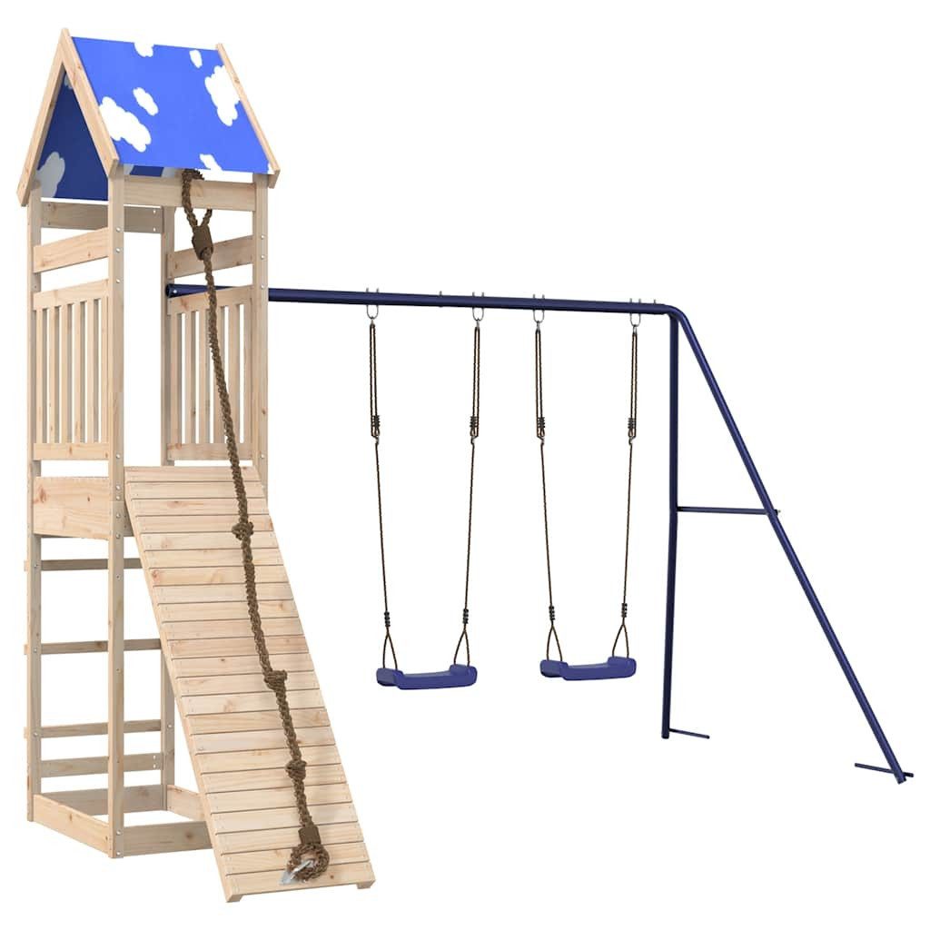 vidaXL Spielturm Spielturm Massivholz Kiefer