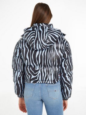 Tommy Jeans Daunenjacke TJW CRP ZEBRA ALASKA PUFFER mit Zebra Streifen