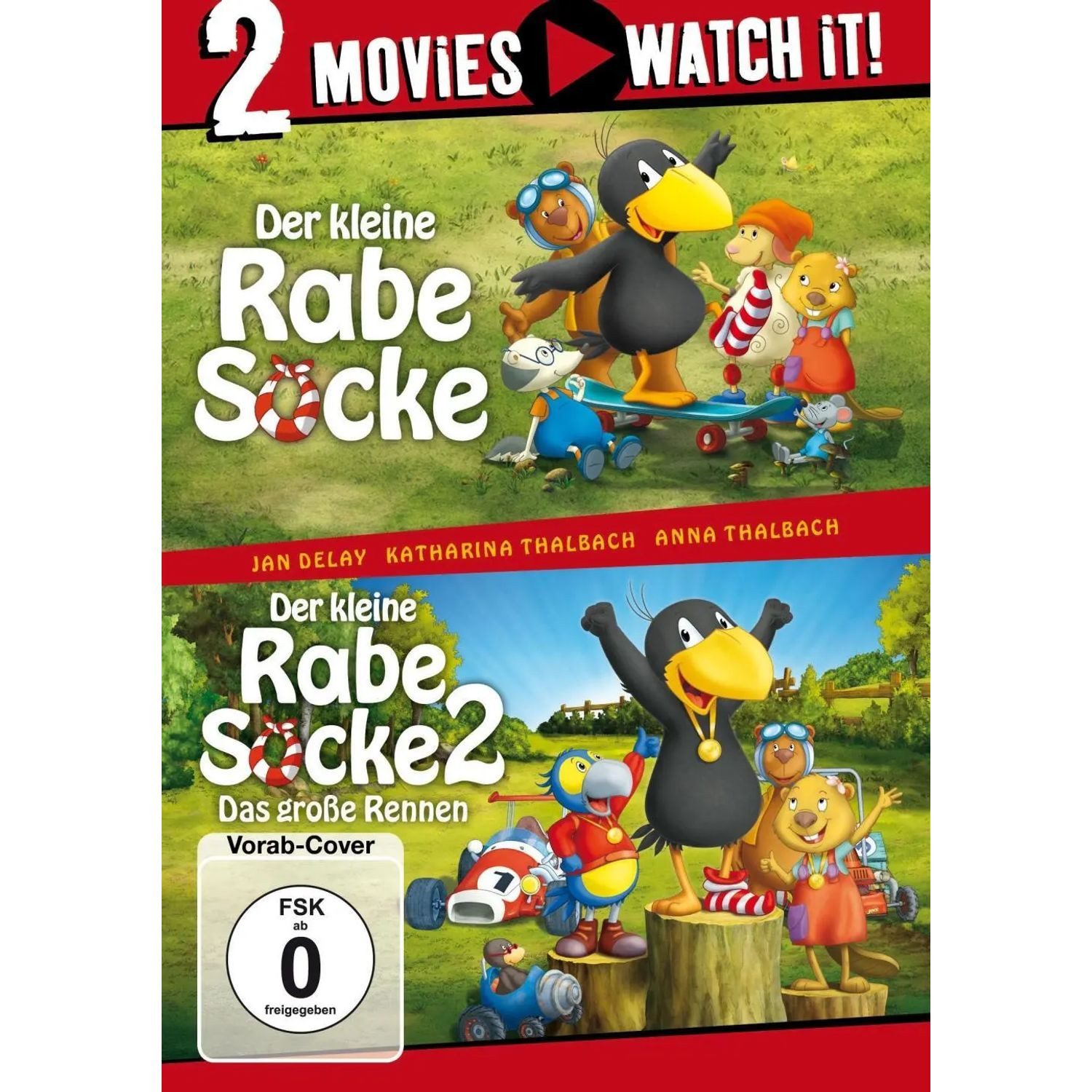 Universum DVD Der kleine Rabe Socke & Der kleine Rabe Socke 2 - Das große Rennen