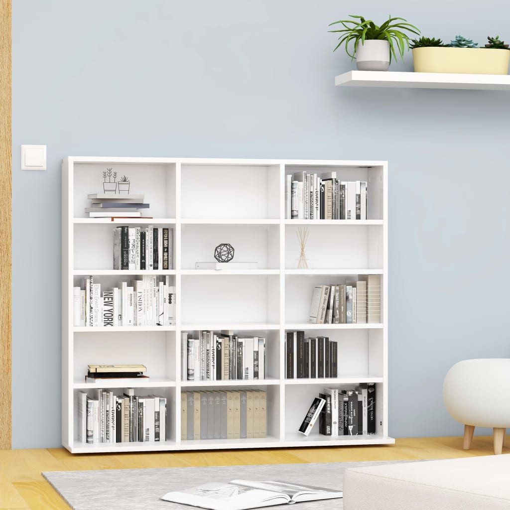 vidaXL Regal, CD-Regal Weiß 102x23x89,5 cm günstig online kaufen