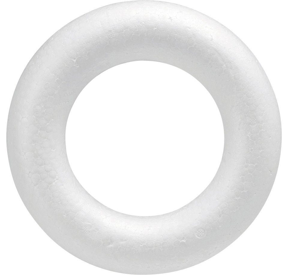 Glorex Styropor-Scheibe Glorex Styroporhalbring Ø 25 cm