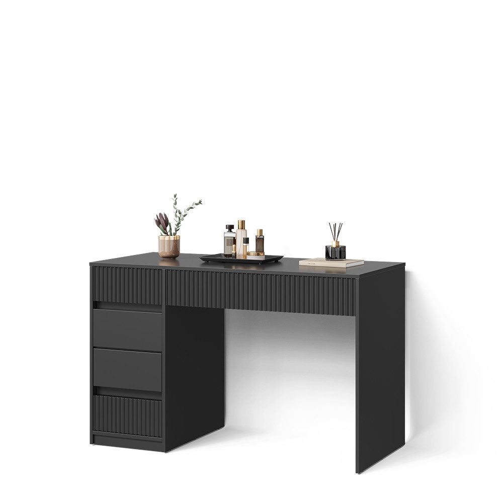 Livinity® Schminktisch Allia, Schwarz, ohne Spiegel (1-St)
