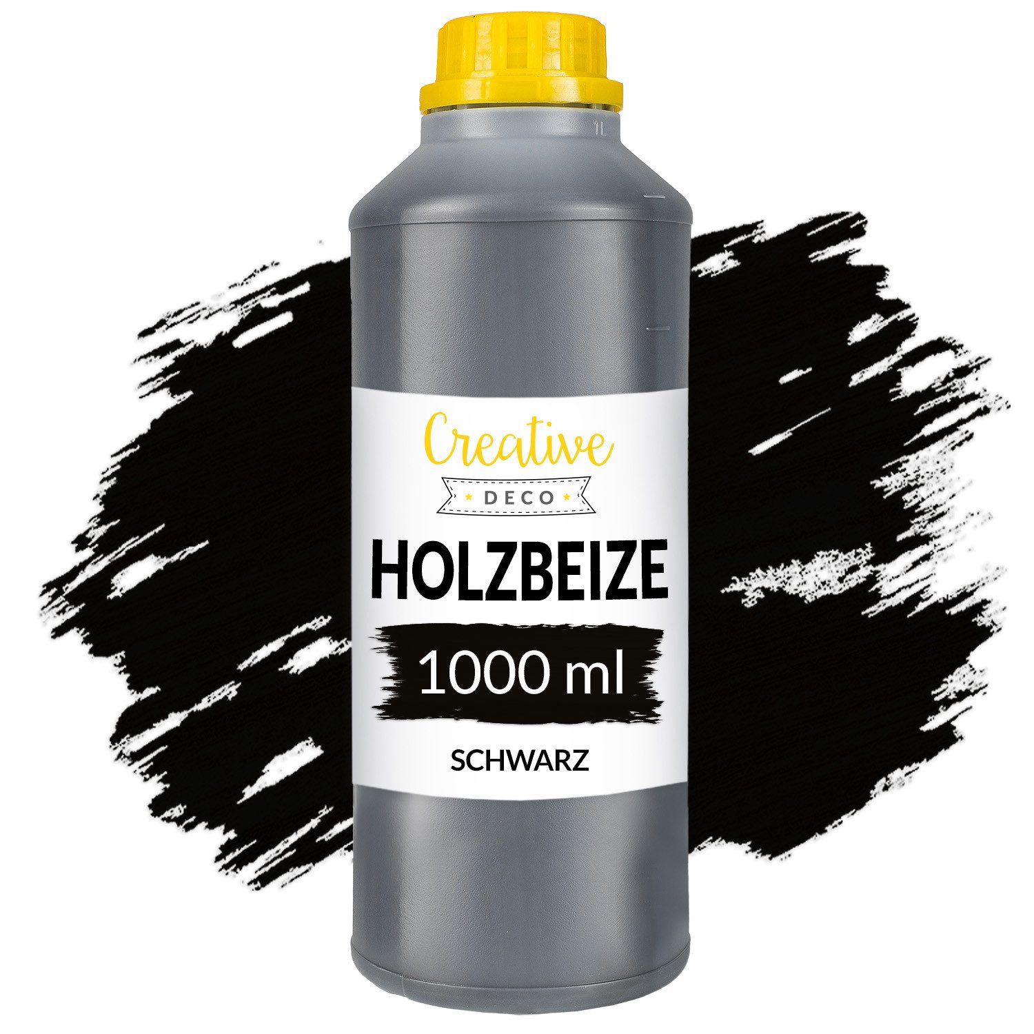 Creative Deco Holzbeize auf Wasserbasis 1L Holz Farbe, Schnelltrocknender Lack, Varnish, schnelltrocknend