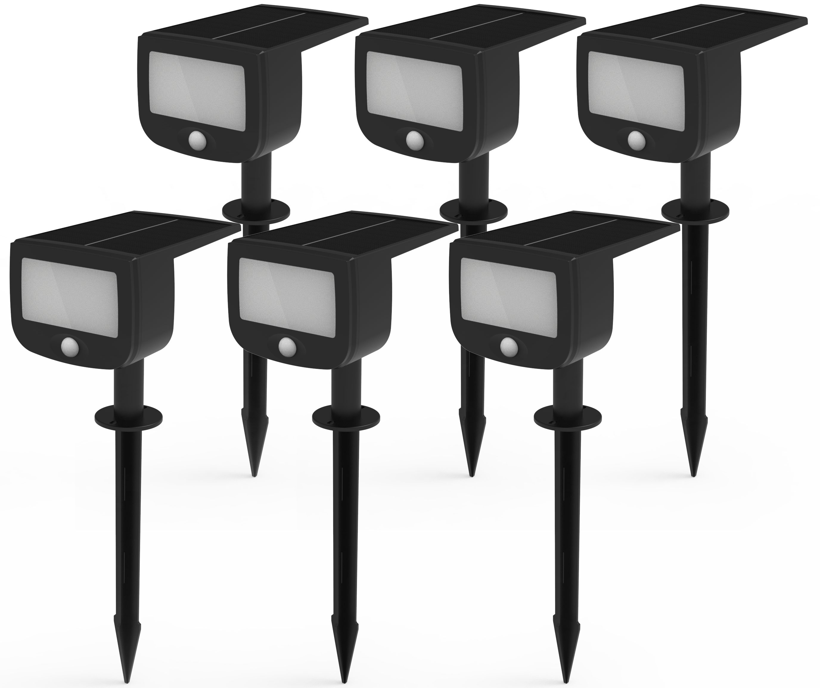 Northpoint Bewegungsmelder LED Solar Strahler Fluter Sicherheitsleuchte mit Funk, (6-St)