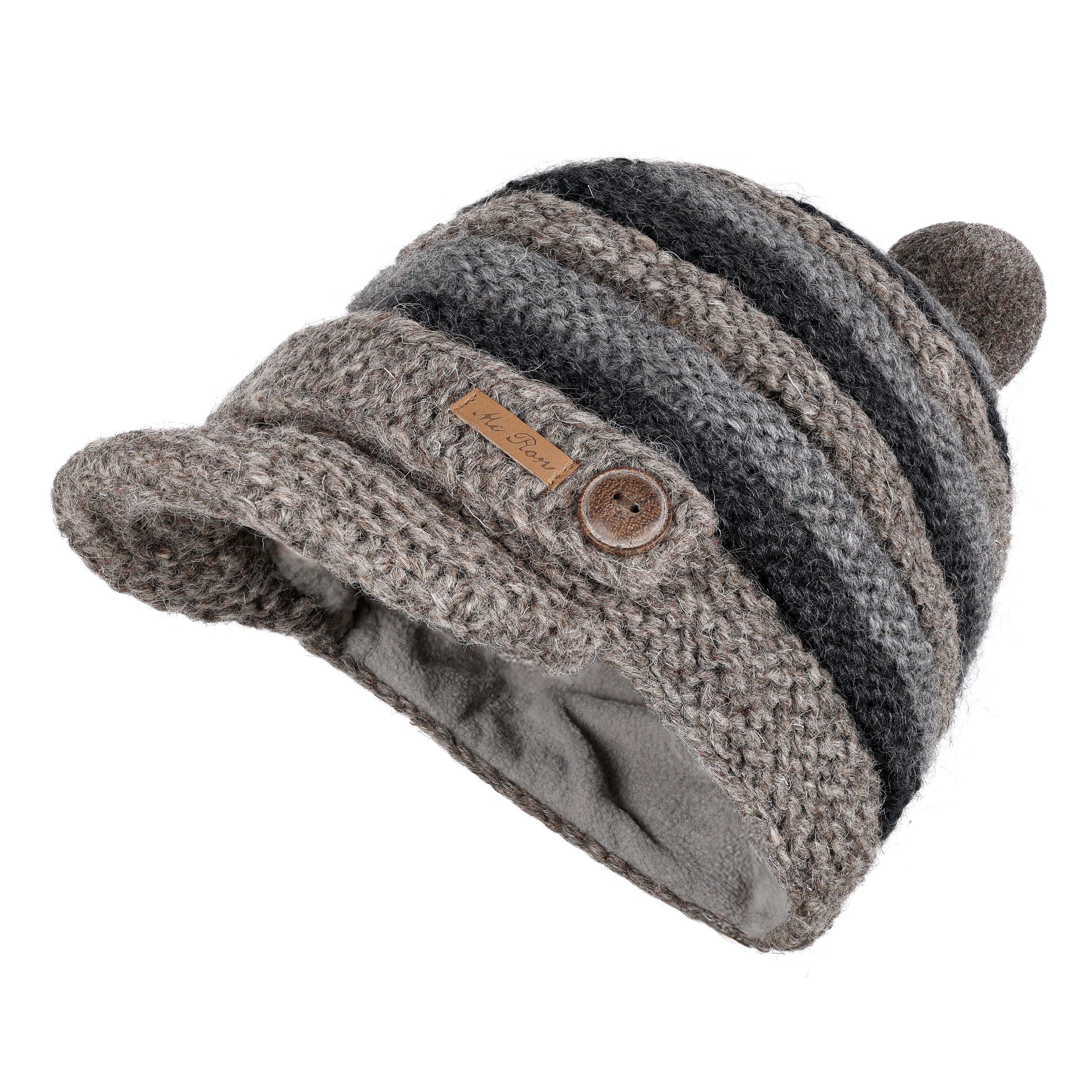 McRon Strickmütze Wollmütze Modell Nele gefüttert mit Fleece günstig online kaufen