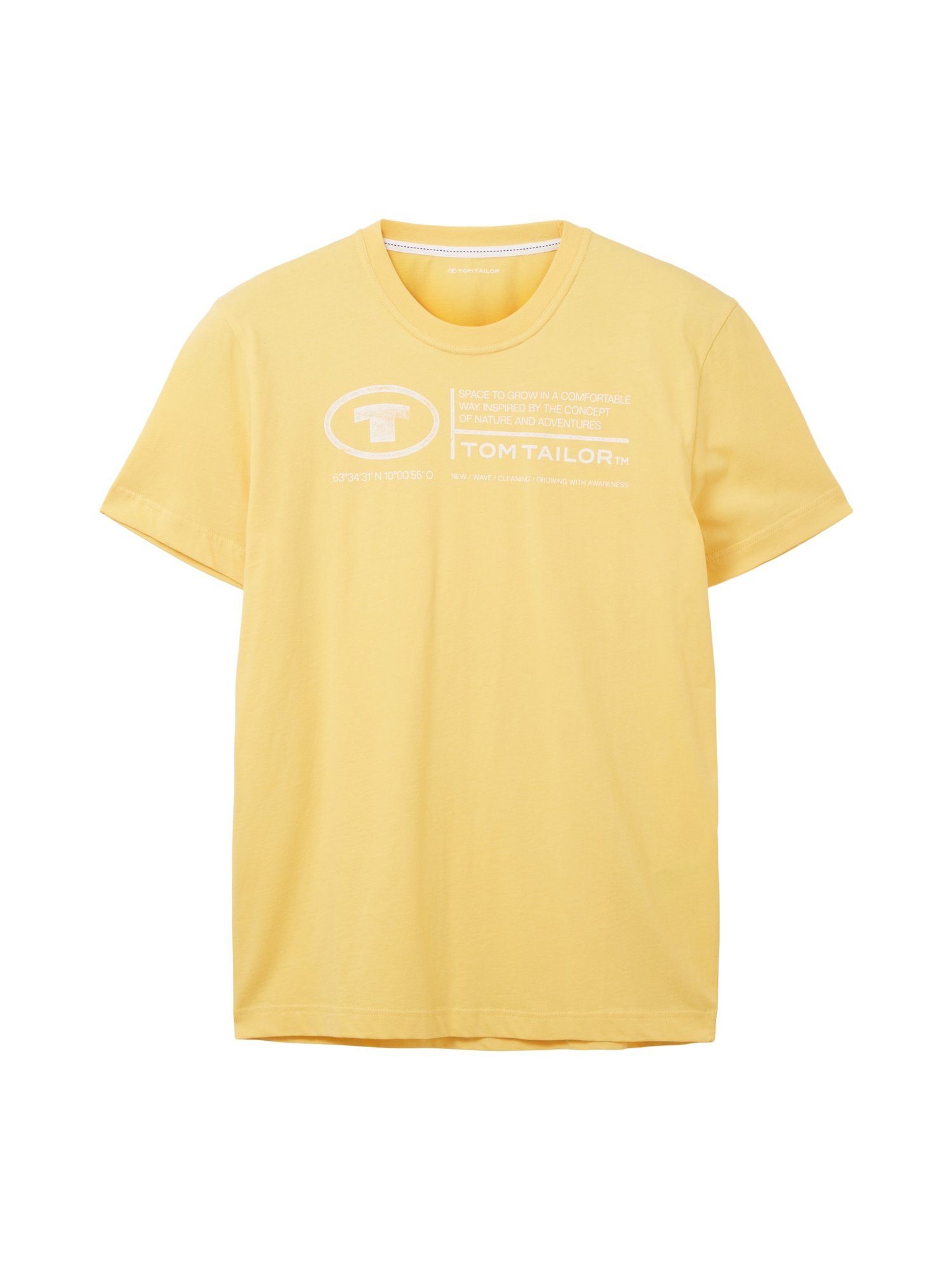 gelb Kurzarmshirt TAILOR T-Shirt TOM T-Shirt (1-tlg)