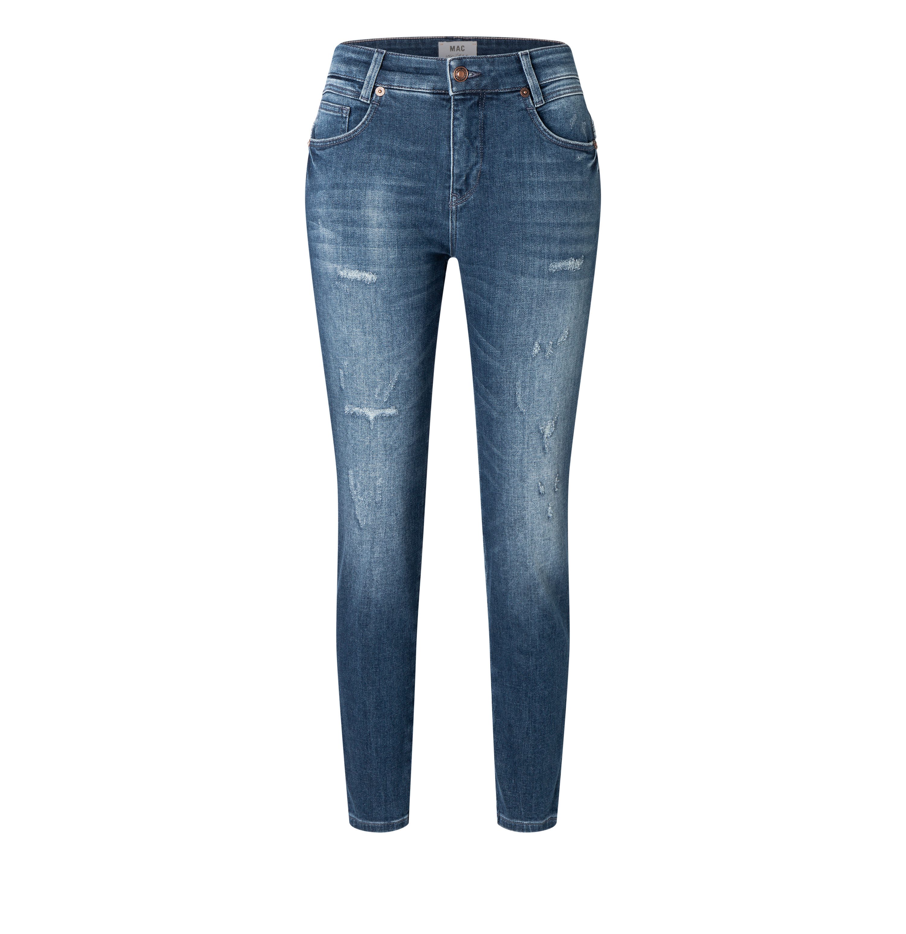 MAC Stretch-Jeans MAC NEW JERSEY shadow destroyed wash 2800-90-0333L D611 - VINTAGE