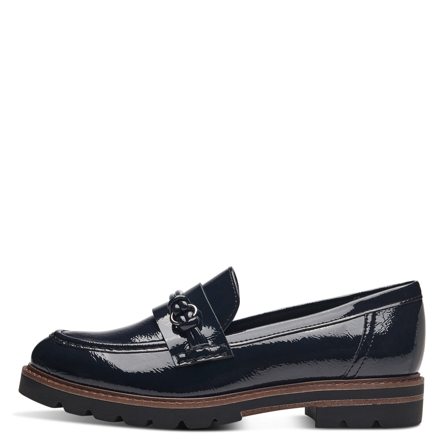 MARCO TOZZI Marco Tozzi Damen Slipper 2-24704-41-826 navy patent Slipper