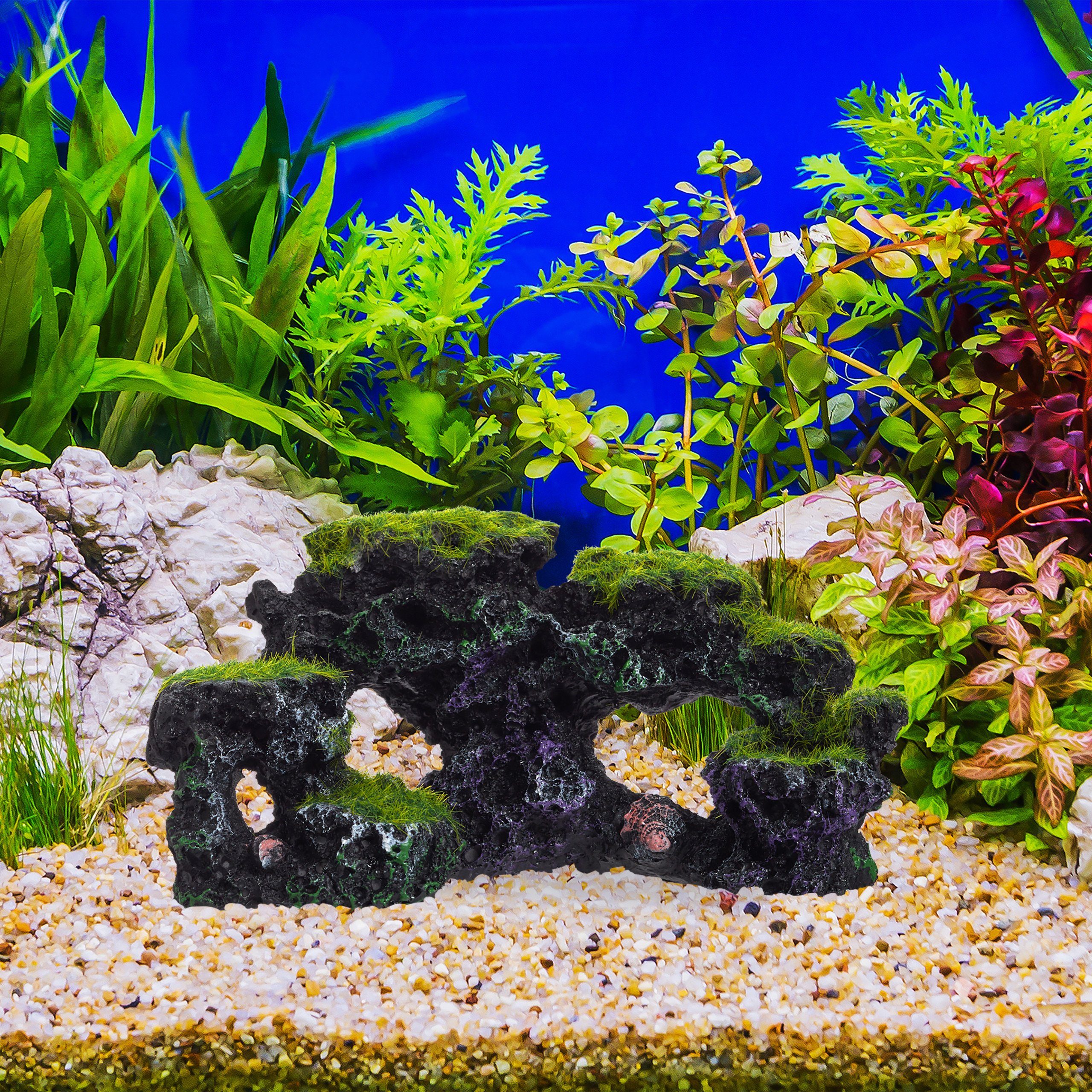 relaxdays Aquariendeko Aquarium Deko Stein