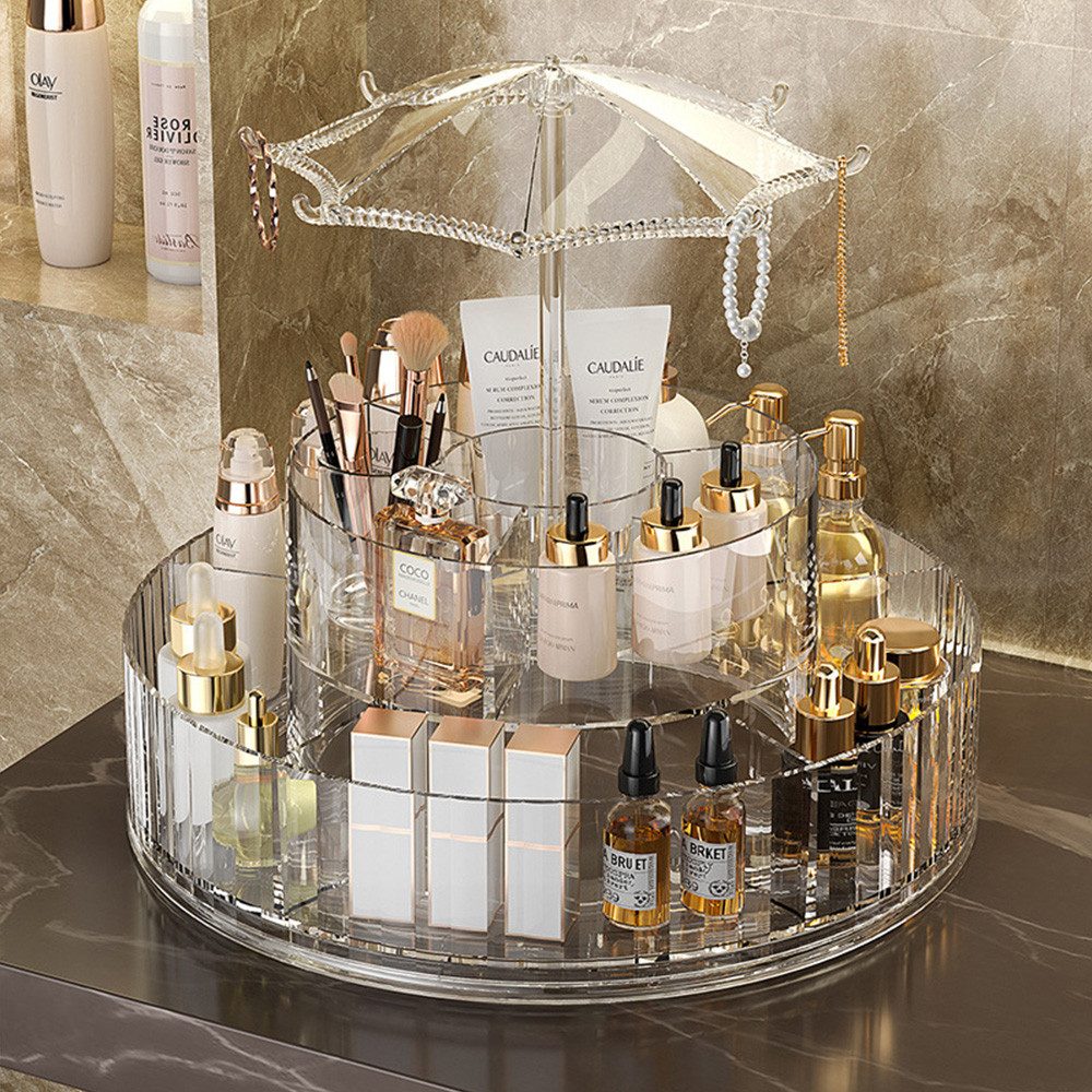 Make-Up Organizer Make Up Organizer, 360° Kosmetik Organizer, Größer Skincare Organizer