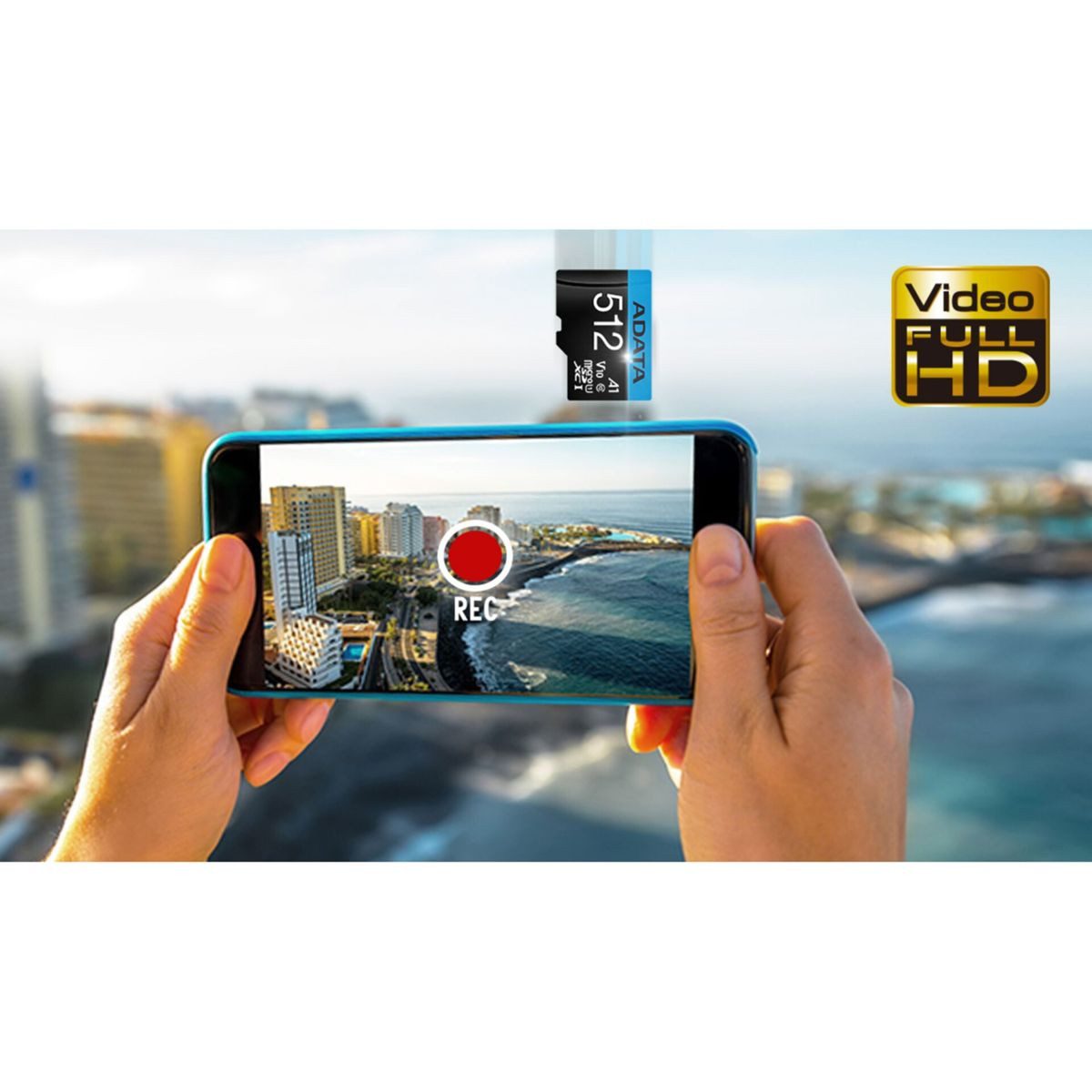 ADATA CARD MICROSDHC 512GB UHS-I CL10 100/20 MB/s W/1 Micro SD-Karte