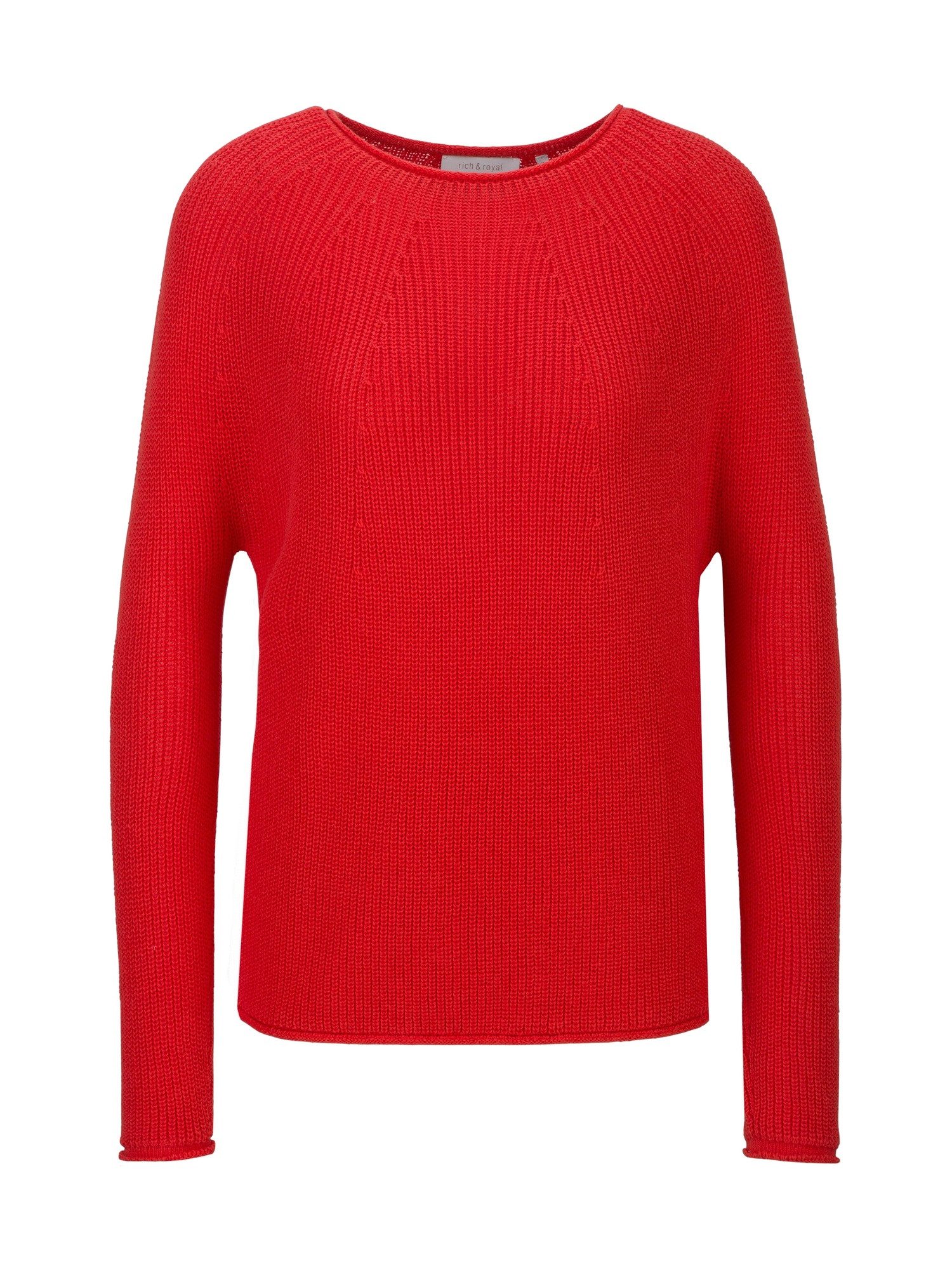 RICHROYAL Strickjacke Seamless Crew-neck Half