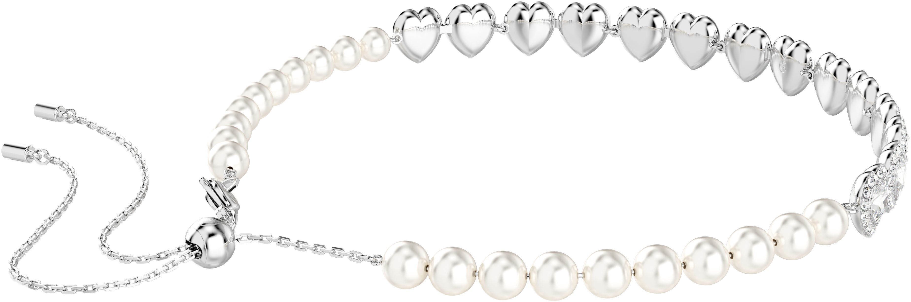 Swarovski Choker Schmuck Geschenk Ariana Grande Tennis Halskette Herz, mit Swarovski® Kristall
