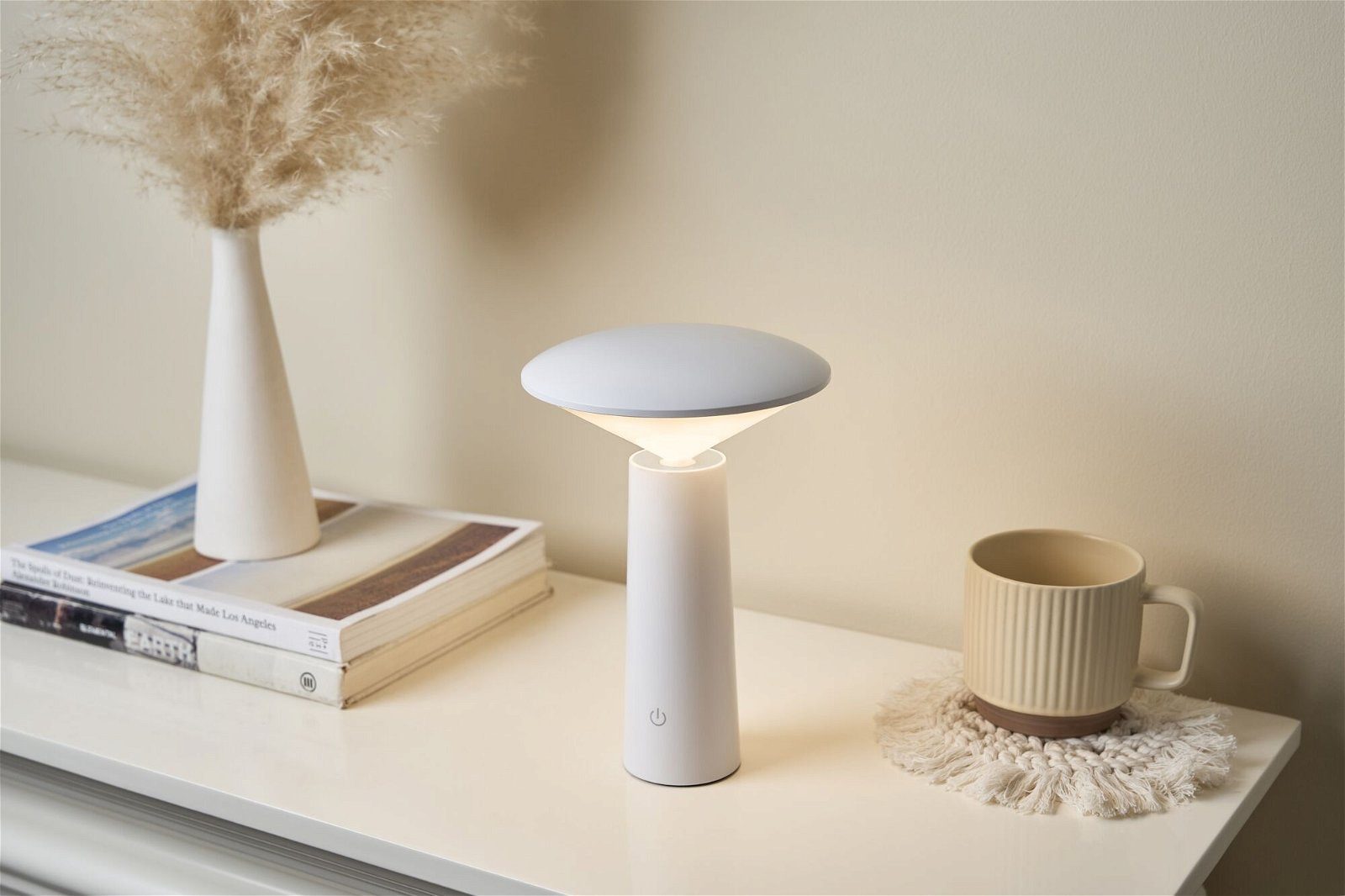 Pauleen LED Tischleuchte Adorable Twinkle Mobile weiß 3W 5V, ohne Leuchtmittel, Tageslichtweiß, WhiteSwitch, dimmbar, USB-charger