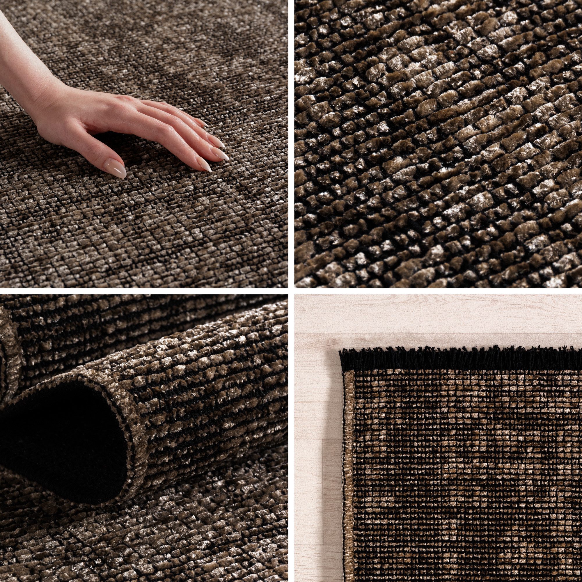 Carpettex Veloursteppich Boho Design, Rechteckig, Höhe: 7 mm, Baumwolle, Wa günstig online kaufen