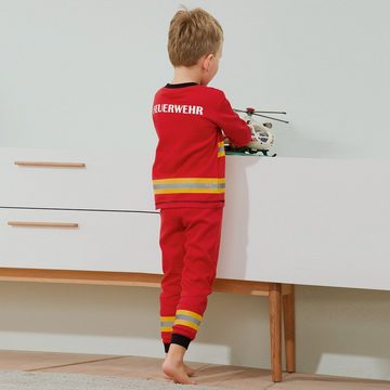 Erwin Müller Pyjama Kinder-Schlafanzug Interlock-Jersey gemustert