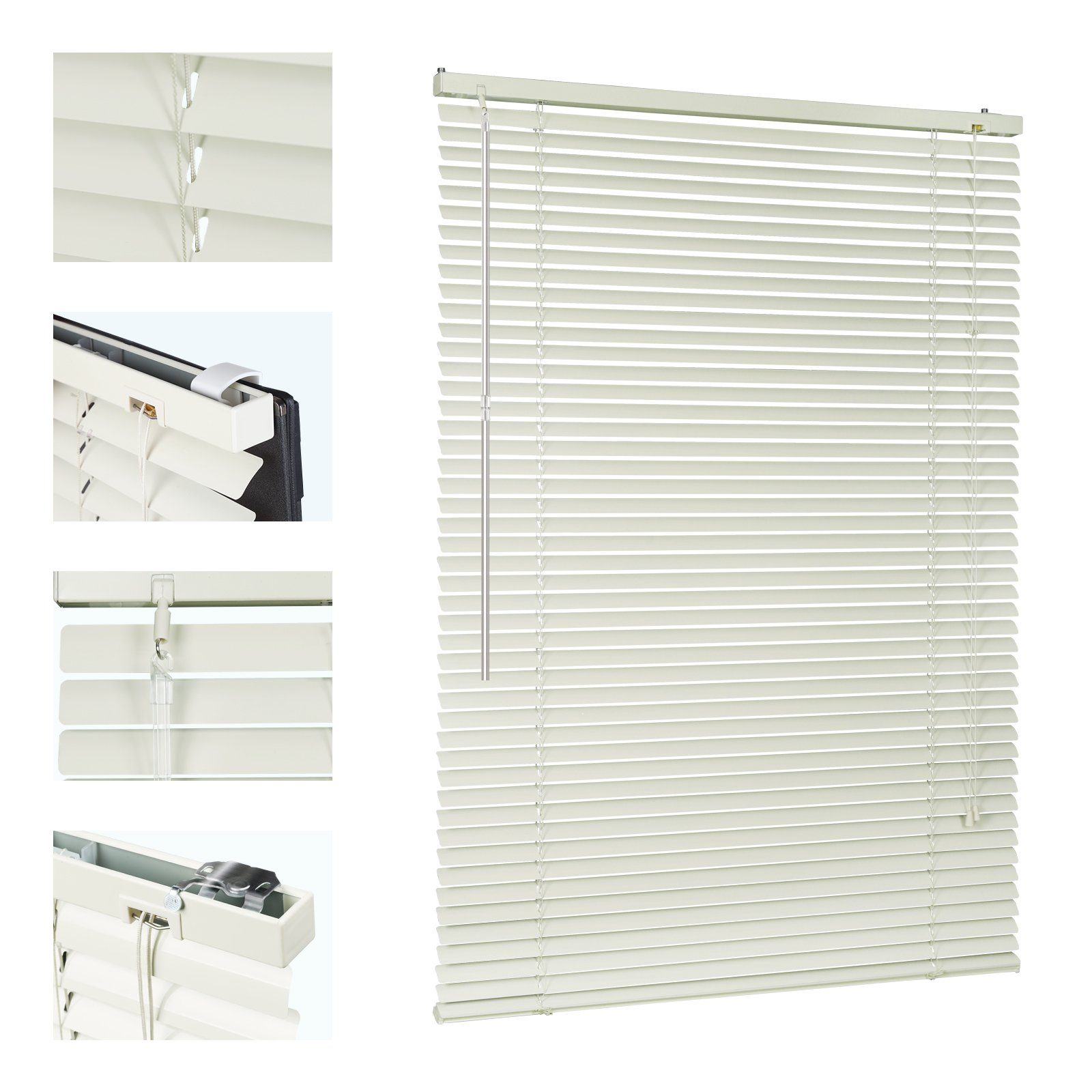 Sekey Jalousie Aluminium-Jalousie ohne Bohren, Klemmfix-Jalousie günstig online kaufen