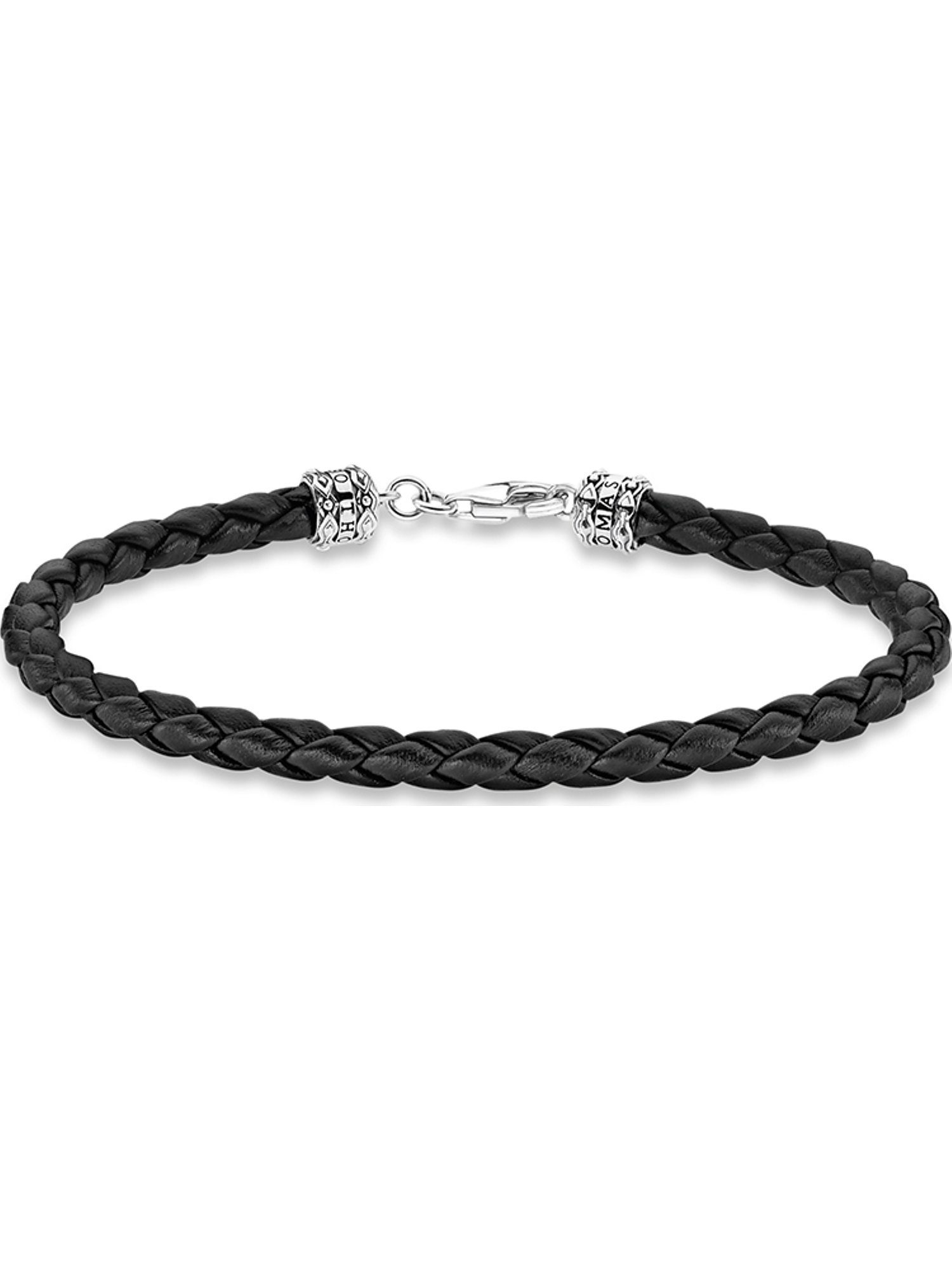 THOMAS SABO Silberarmband Thomas Sabo Unisex-Armband 925er Silber, Leder