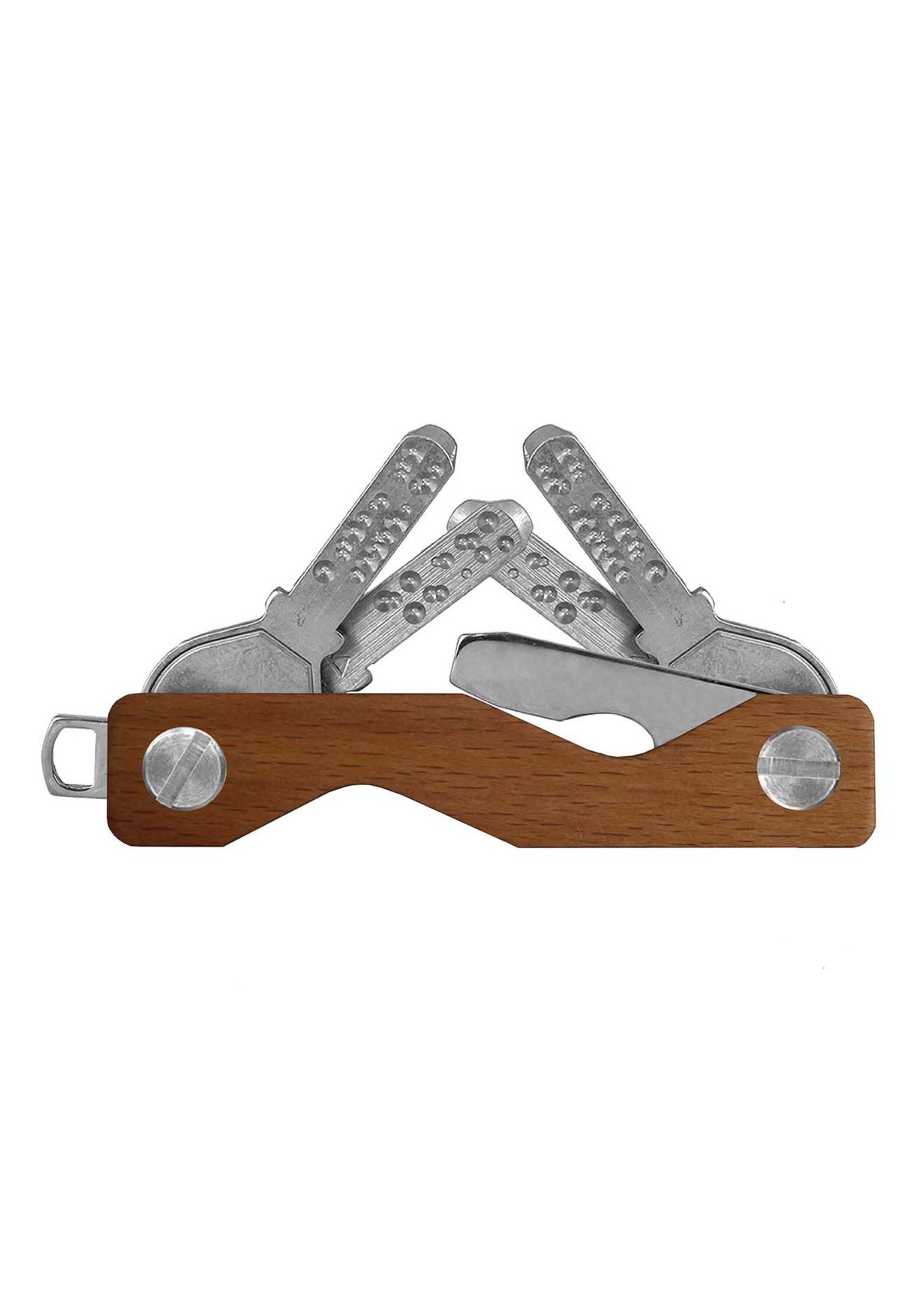 made Schlüsselanhänger SWISS Wood S3, eichefarben keycabins