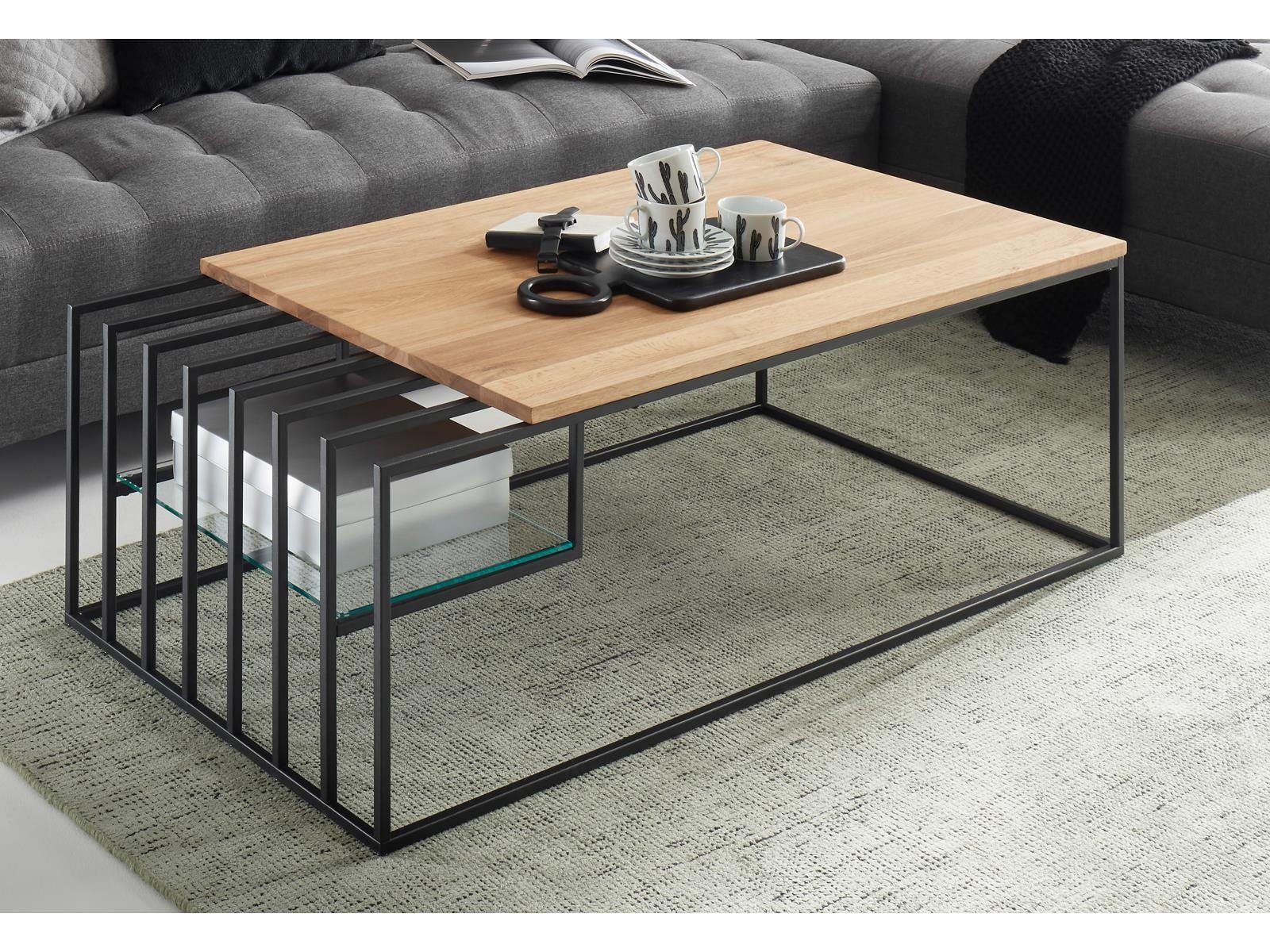 möbelando Couchtisch Jurien Bay, 120 x 40 x 60 cm (B/H/T)