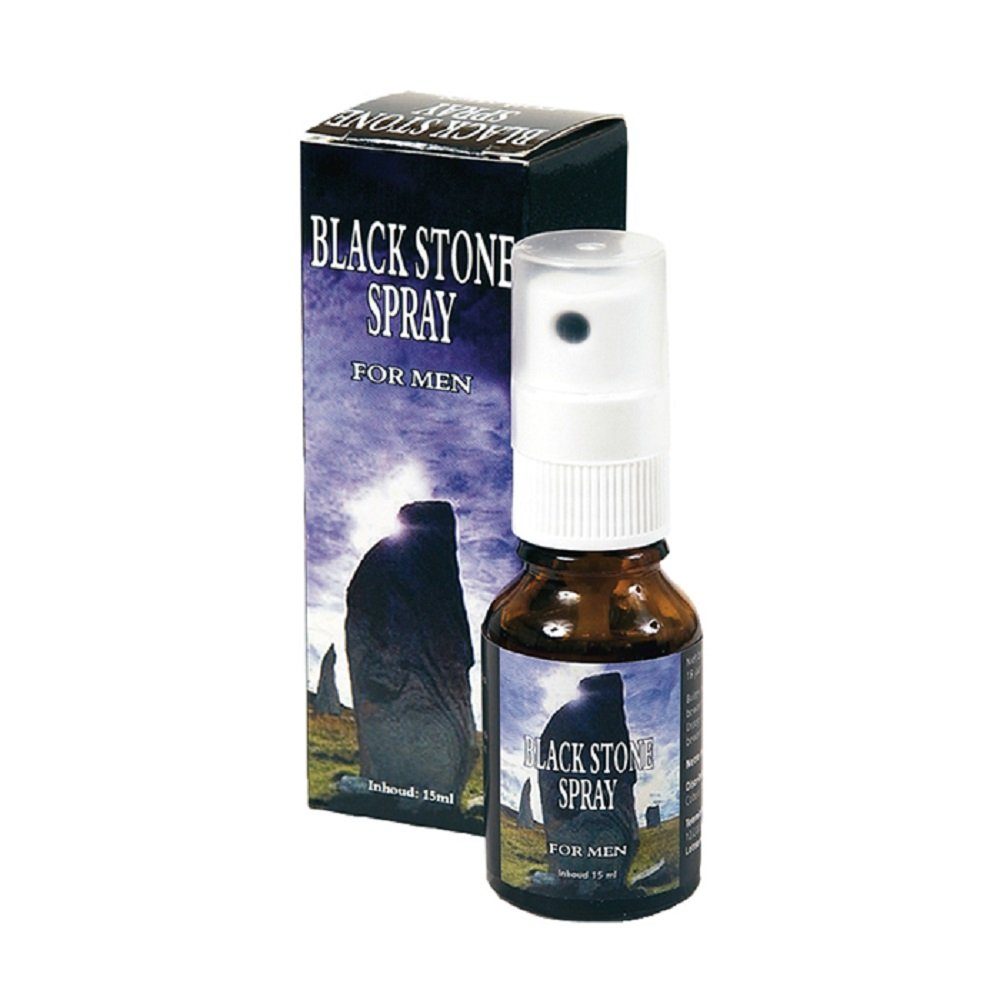 Cobeco Pharma Verzögerungsmittel Black Stone Spray for Men, Flasche mit 15ml, Verzögerungsspray um den Samenerguss hinauszuzögern