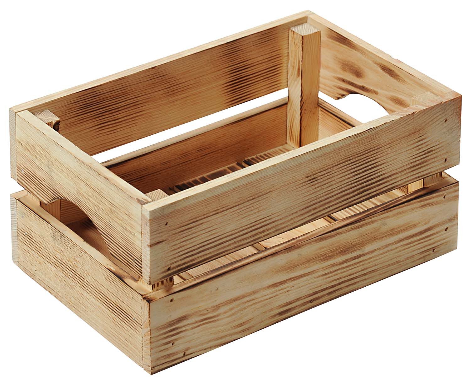 Kesper Holzkiste Aufbewahrungskiste mit Stapelleiste - Kiefer - 30 x 20 x15cm