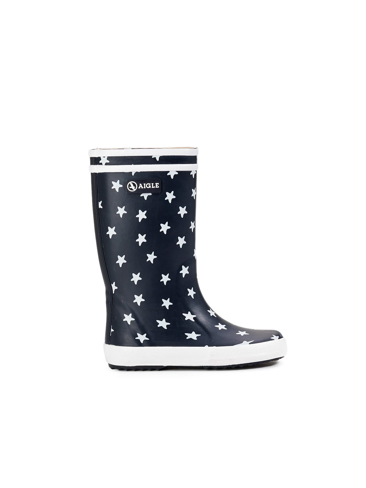 Aigle Aigle Lolly-Pop Theme Sterne marineblau/weiß Gummistiefel