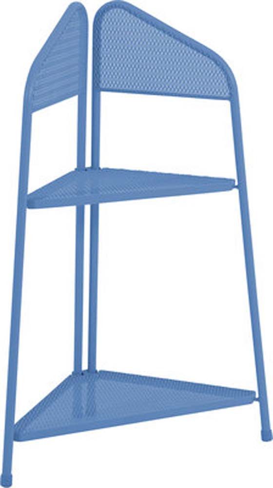 Harms Import Stuhl, MWH Eckregal Ekko blau 100x48x48 cm elotherm beschichtet