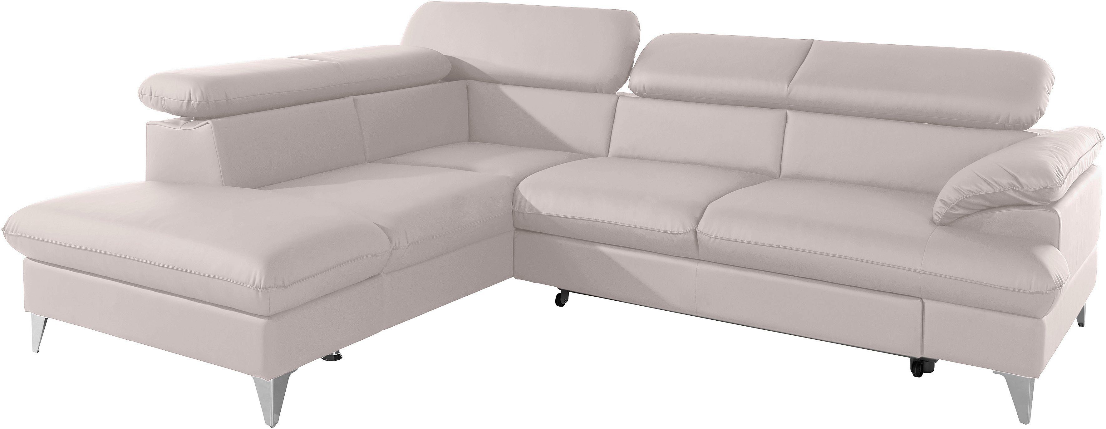 COTTA Ecksofa "Caluso L-Form", mit Kopfteilverstellung, wahlweise mit Bettf günstig online kaufen