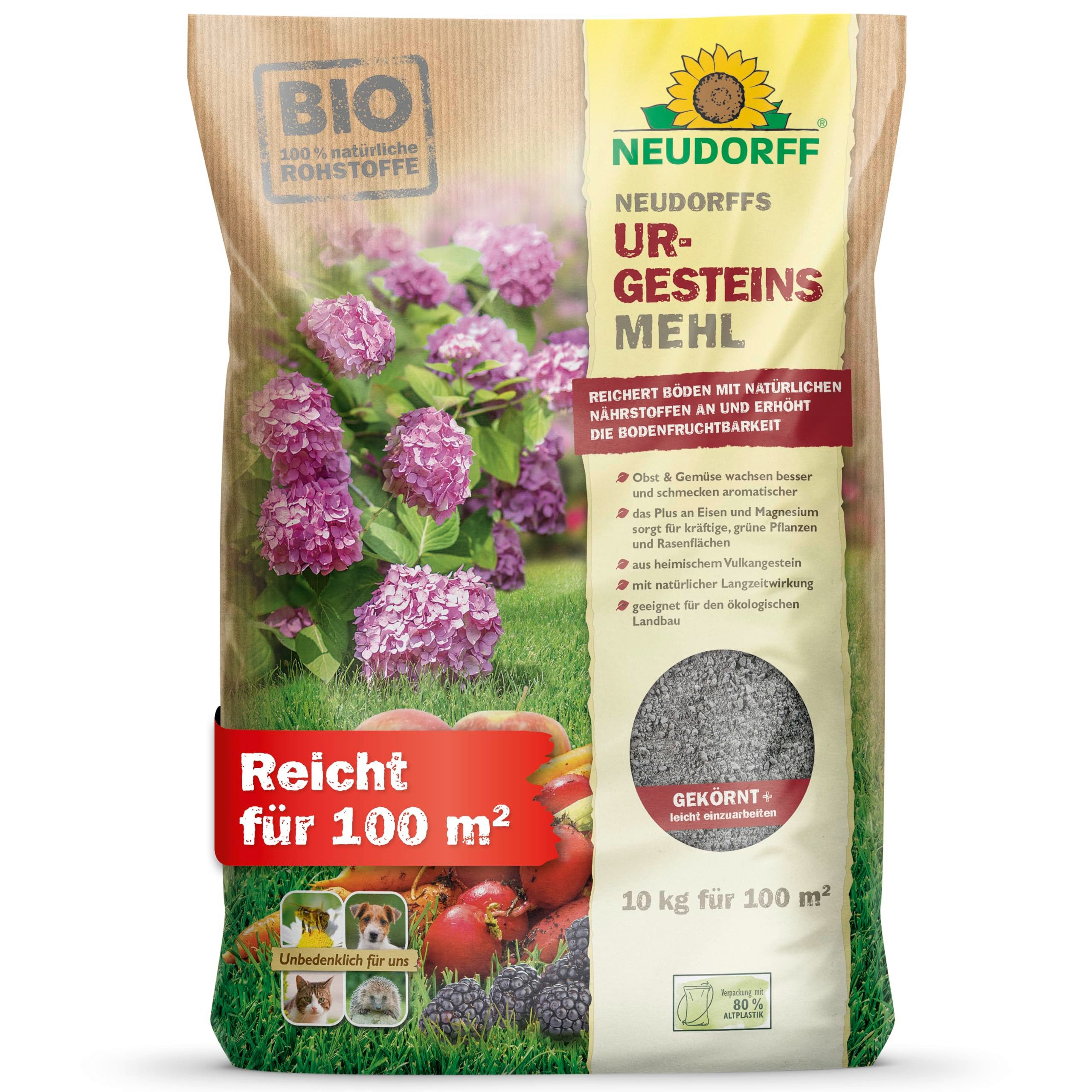 Bodenverbesserer Neudorffs UrgesteinsMehl - 10 kg für 100 m²