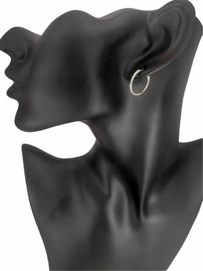 Kiss of Leather Ohrring-Set Kreole Creole Schlicht 925 Silber Ohrringe Ohr Paarpreis Sterling