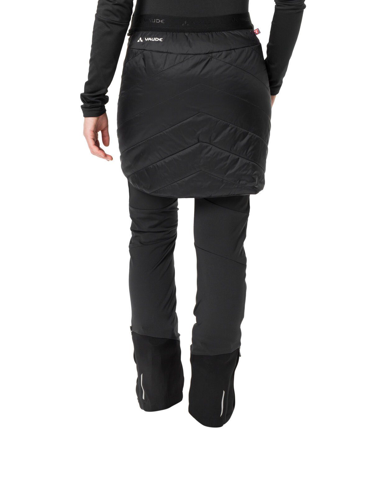 Skirt Wickelrock Unifarbe Women's II black/white VAUDE Reversible Sesvenna in
