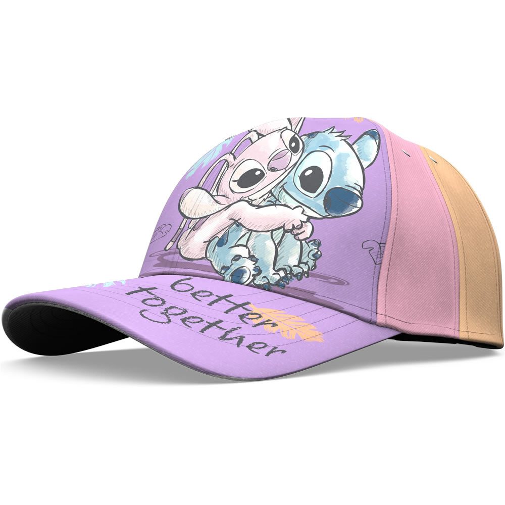 Disney Baseball Cap Basecap Lilo & Stitch Kinder Cap Verstellbar Mädchen Sonnenschutz 100 % Baumwolle