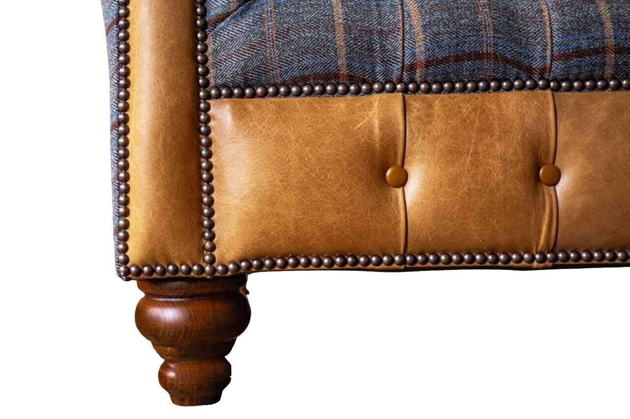 Polster Sofas, Chesterfield Sofa in JVmoebel Sofa Made Graue Europe Luxus Couch Dreisitzer Moderne