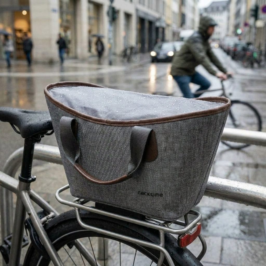 Fahrradkorb Racktime Einkaufskorb Einkaufstasche Agnetha grau 37x25,5x34 cm