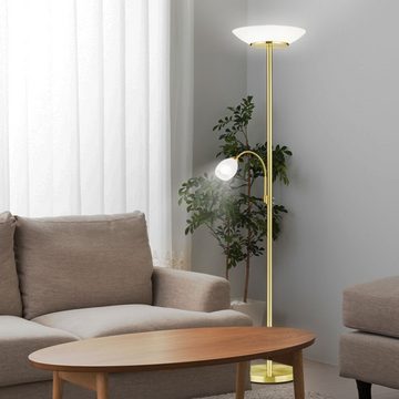 etc-shop Deckenfluter, Leuchtmittel nicht inklusive, Standleuchte Stehlampe Deckenfluter Wohnzimmer
