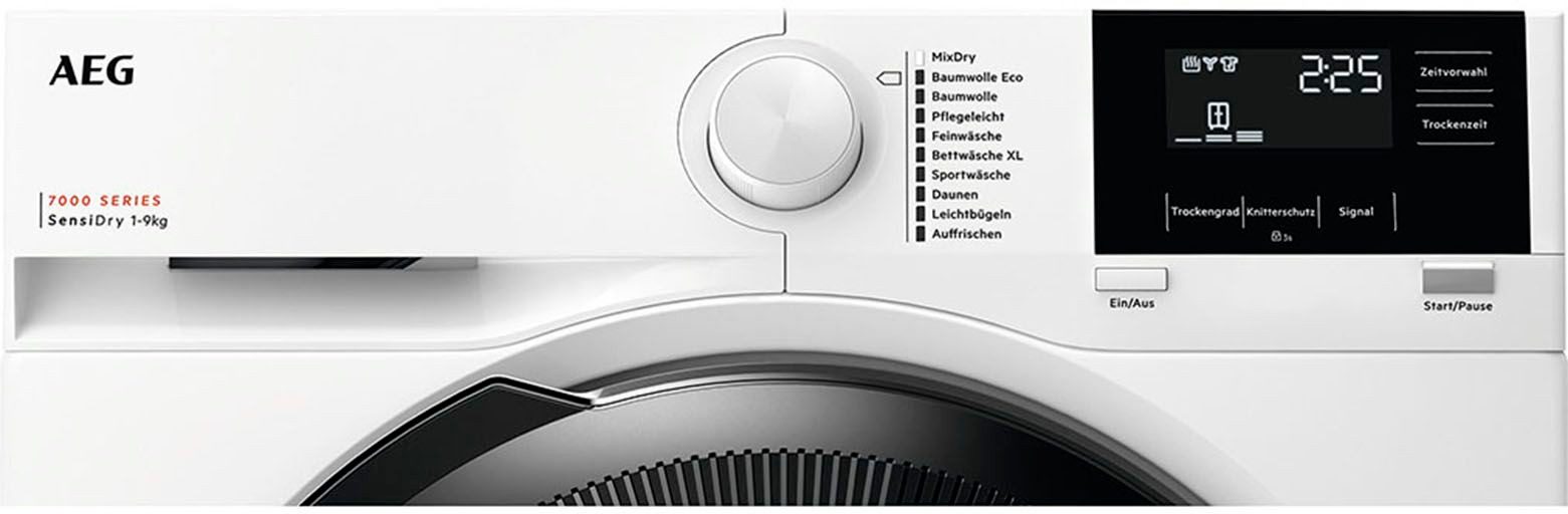 AEG Wärmepumpentrockner 7000 SensiDry® TR7T60690, SensiDry®: mit der Wärmepumpentechnologie weniger Energieverbrauch
