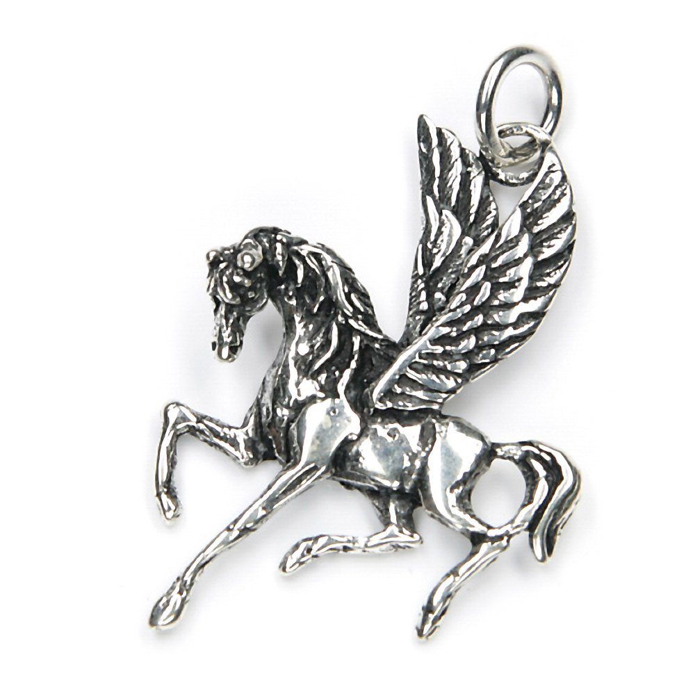 925 Silberschmuck 4,2cm Damen Sterling S, Kettenanhänger Silber Pegasus für Amulett 925 Silber Kettenanhänger NKlaus