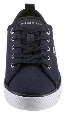 Tommy Hilfiger VULC CANVAS SNEAKER Plateausneaker, Freizeitschuh, Halbschuh, Schnürschuh mit praktischer Anziehlasche