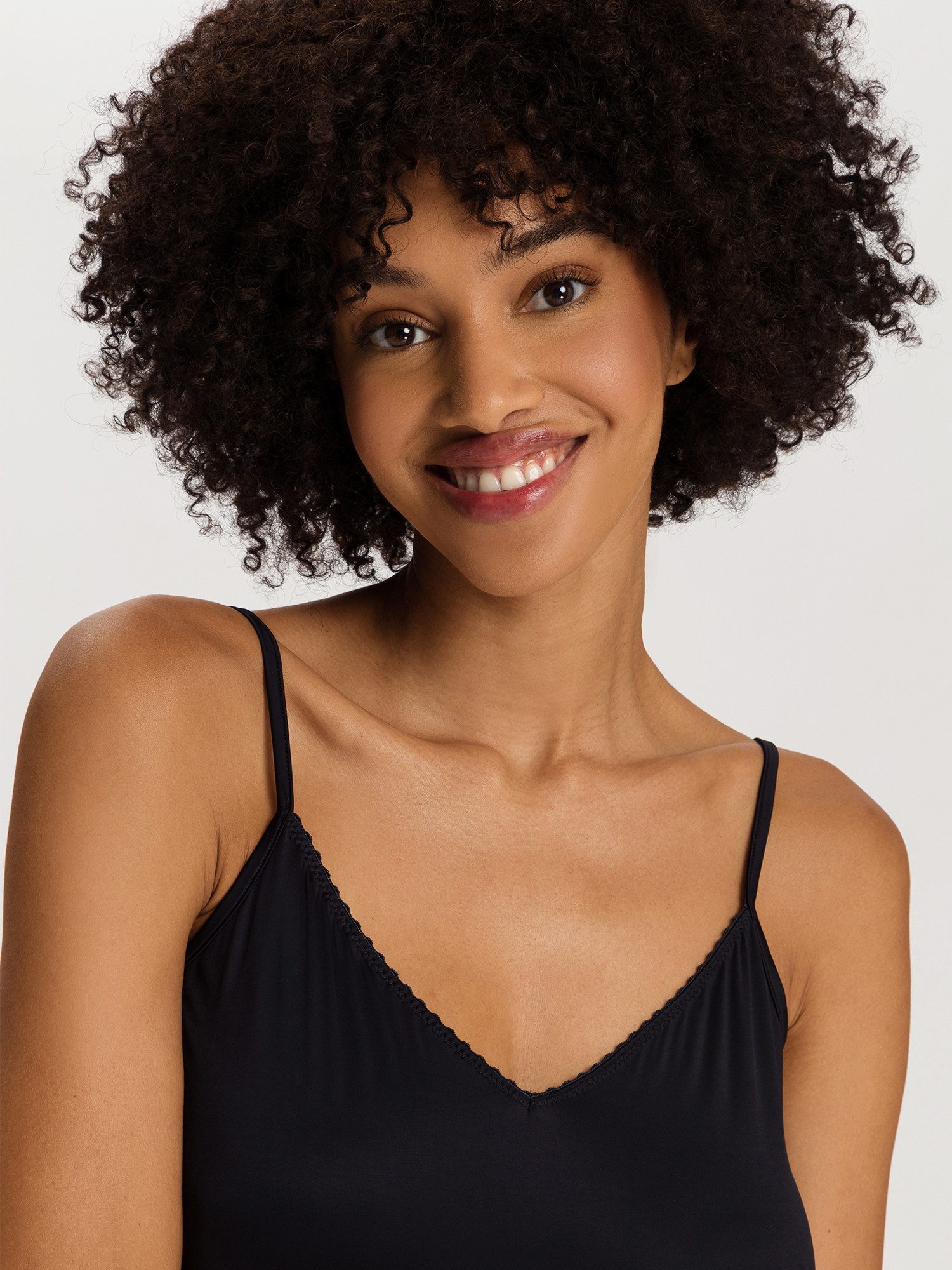 Hanro Nachthemd Satin Deluxe Nacht-hemd schlafmode sleepwear