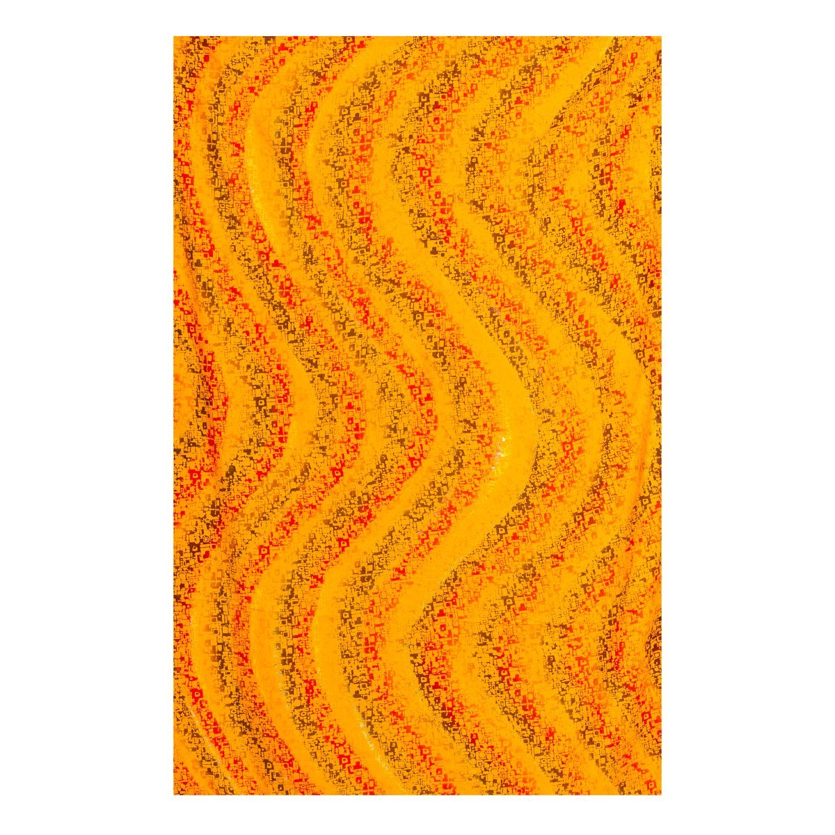 Strandtuch wunderbar oder als Wickelkleid PANASIAM Viskose Halstuch ob B302 aus für Jahreszeit orange Wachsbatik weicher Schultertuch, jede Sarong Schal egal square