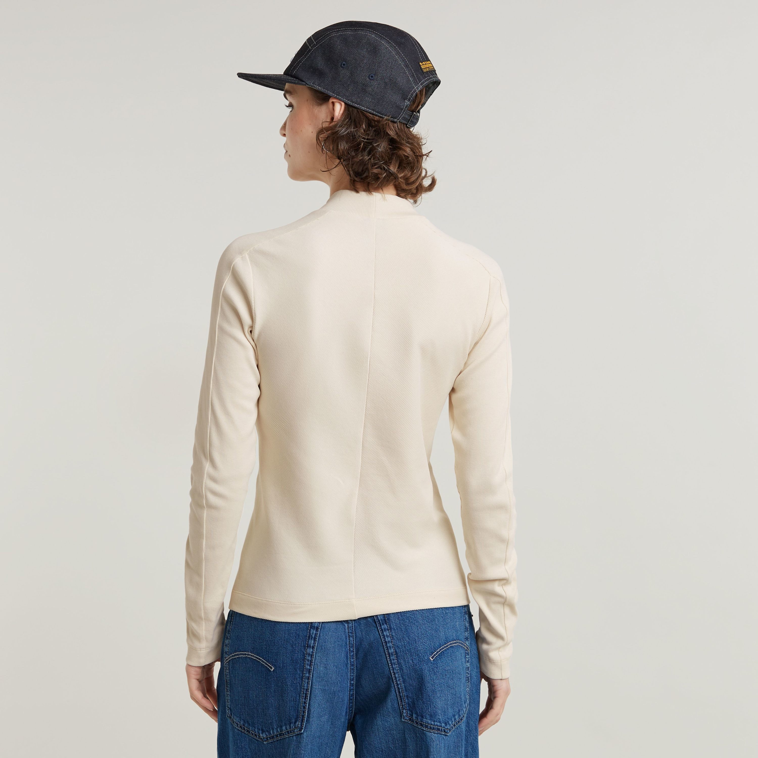 G-STAR Longsleeve Rib Mock Top mit günstig online kaufen