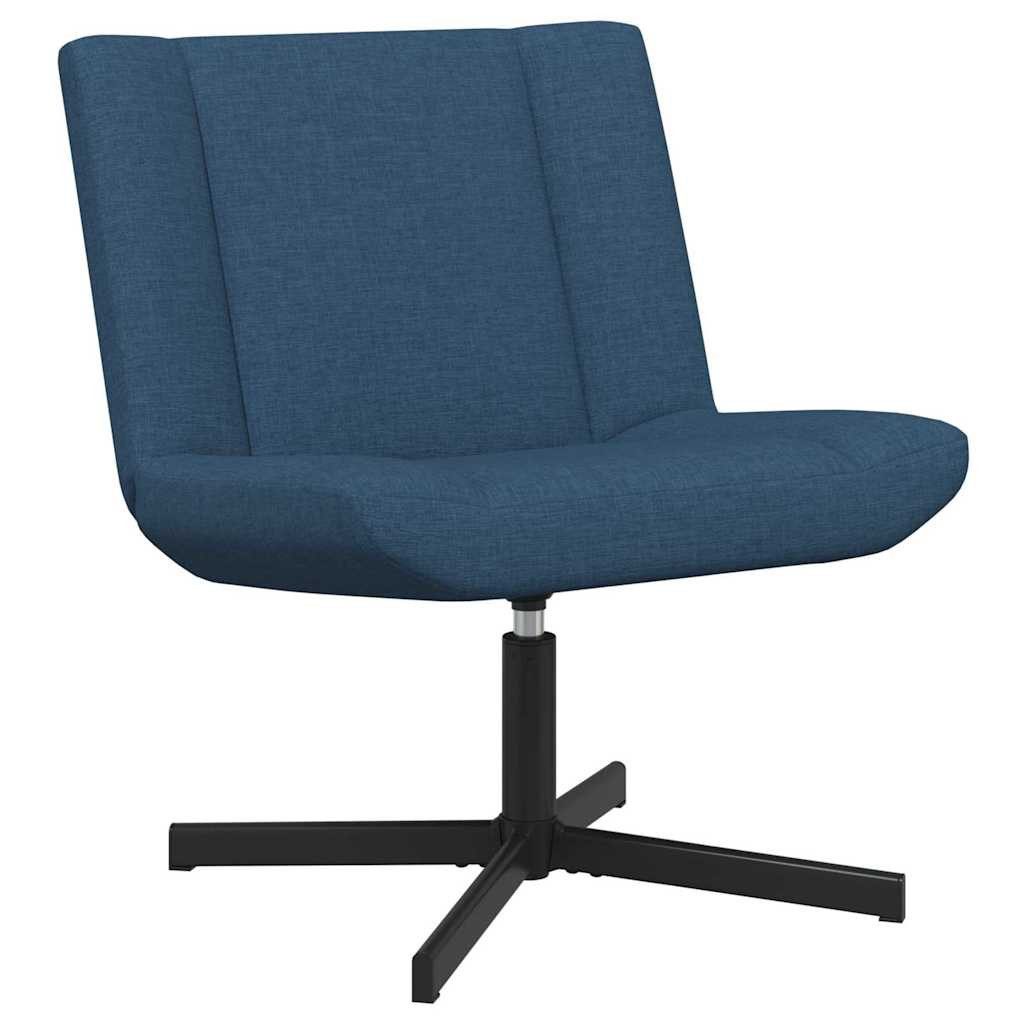 vidaXL Stuhl Drehstuhl Blau 63 x 75 x 76 cm Stoff (1 St)