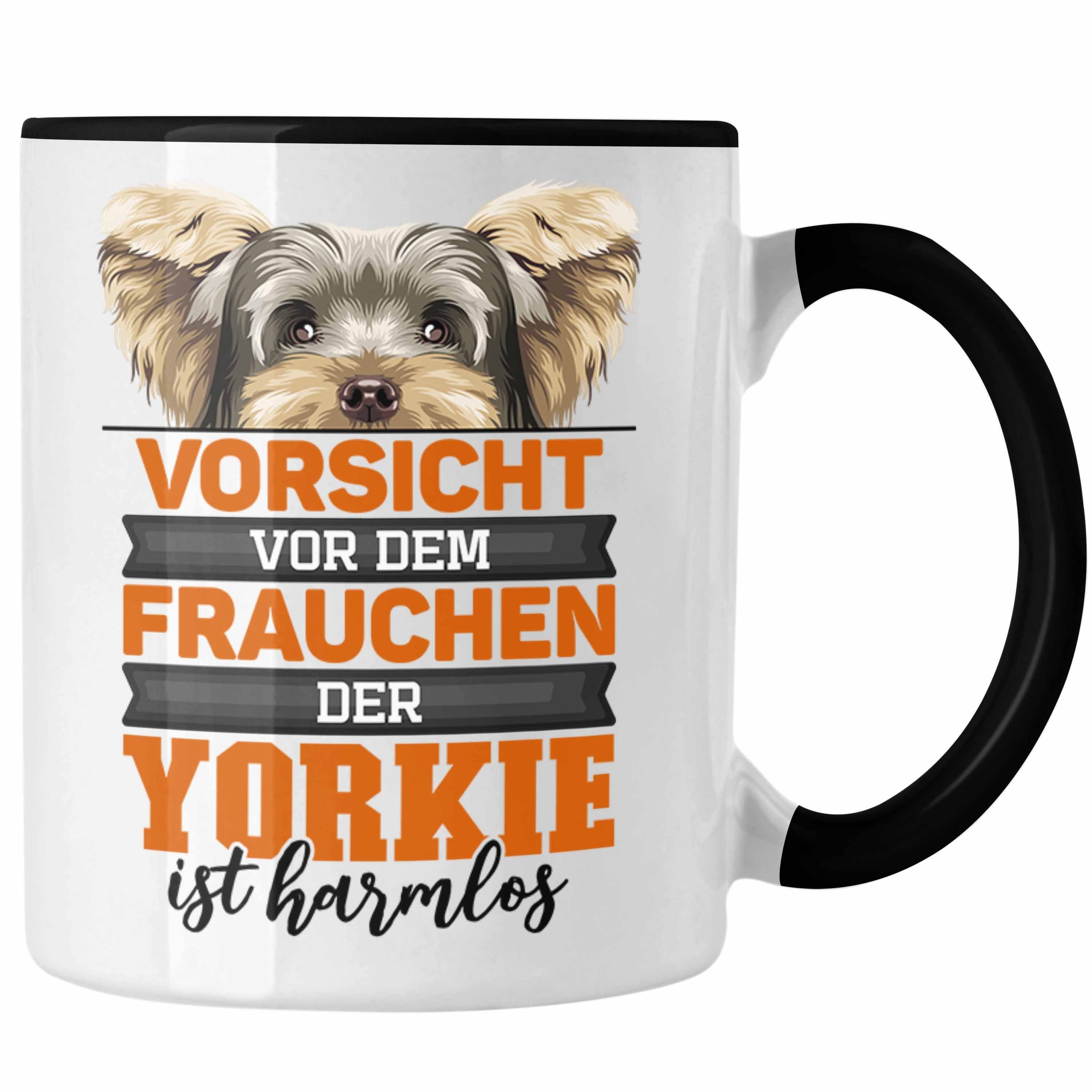Trendation Tasse Yorkie-Besitzer Geschenk Tasse Hund Kaffee-Becher Yorkie Liebhaber Ges Schwarz