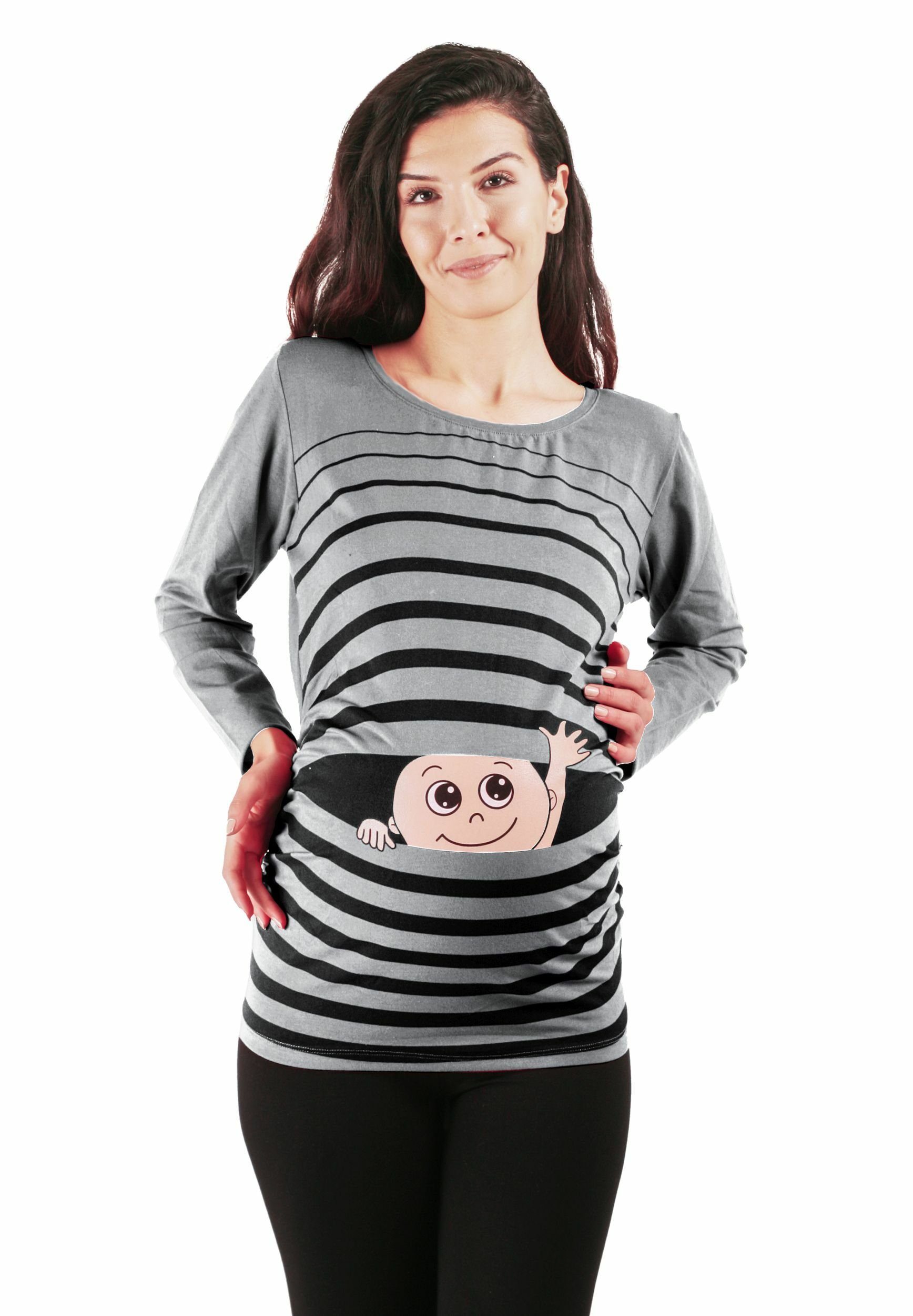 M.M.C. Umstandsshirt Winke Winke mit Motiv